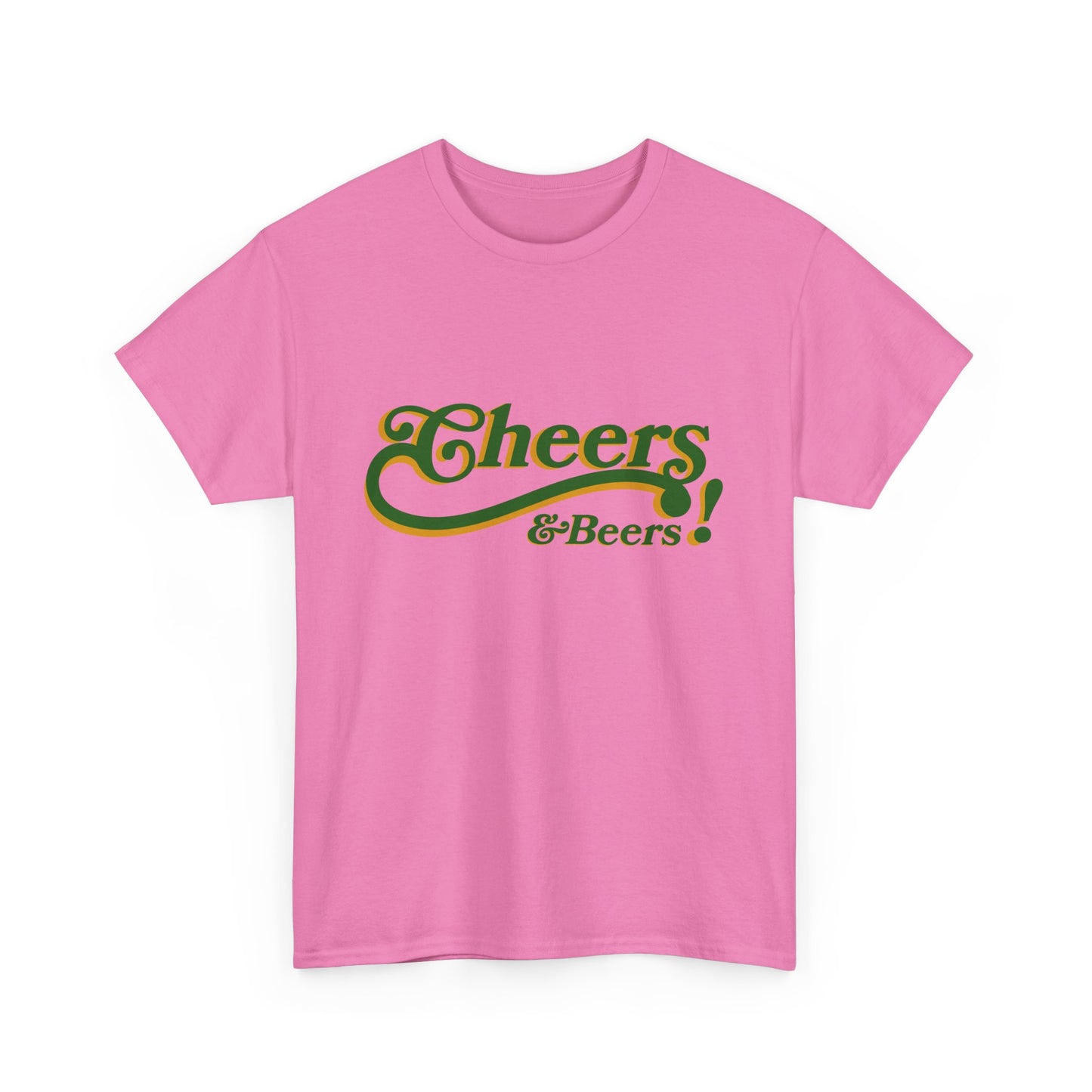 Cheers & Beers Unisex-T-Shirt aus schwerer Baumwolle – Perfekt für Feiern und zwanglose Ausflüge