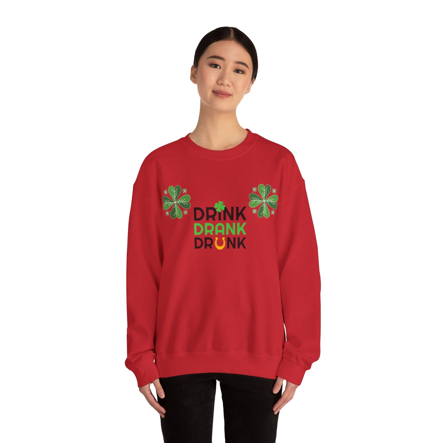 St. Patricks Day Getränk Crewneck Sweatshirt