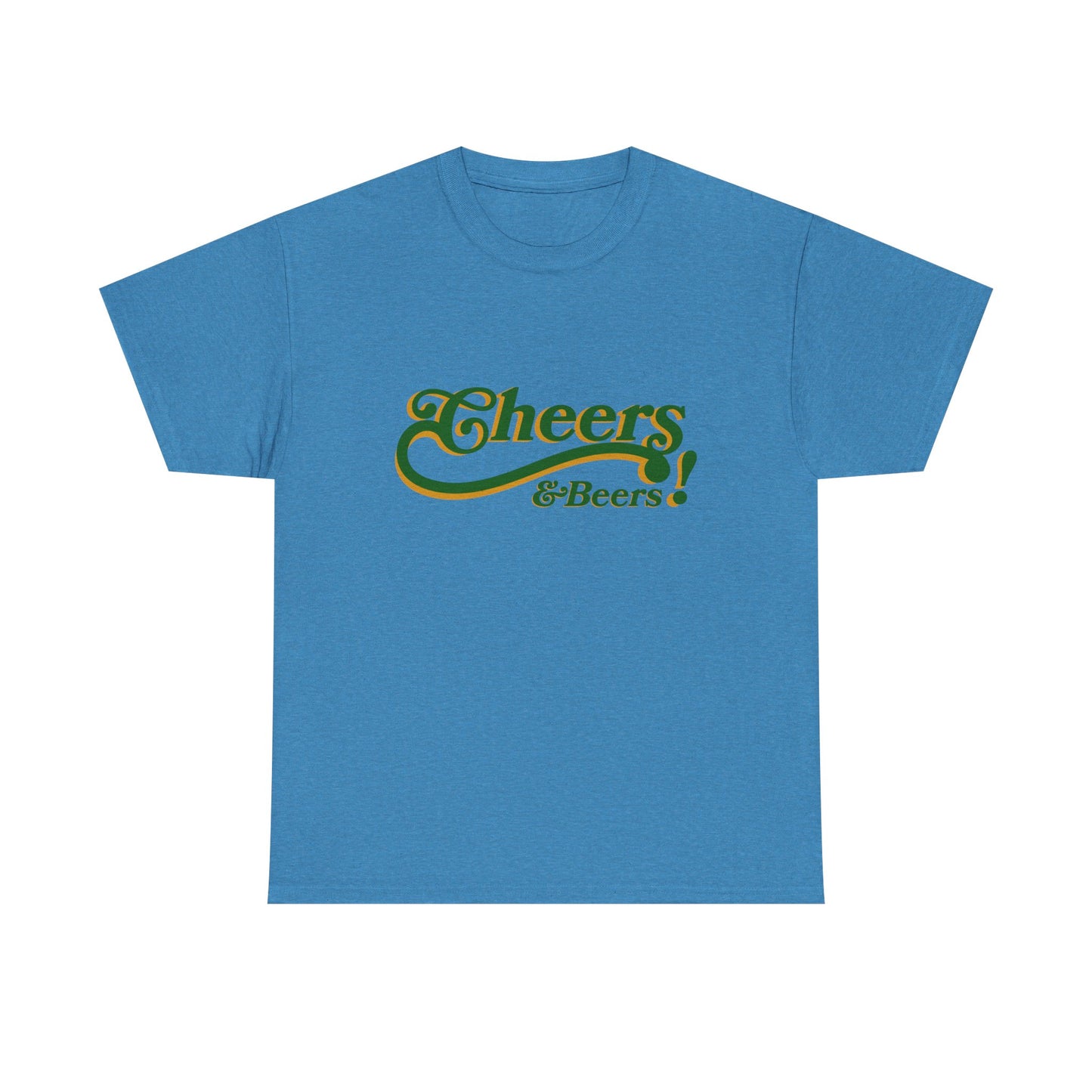 Cheers & Beers Unisex-T-Shirt aus schwerer Baumwolle – Perfekt für Feiern und zwanglose Ausflüge