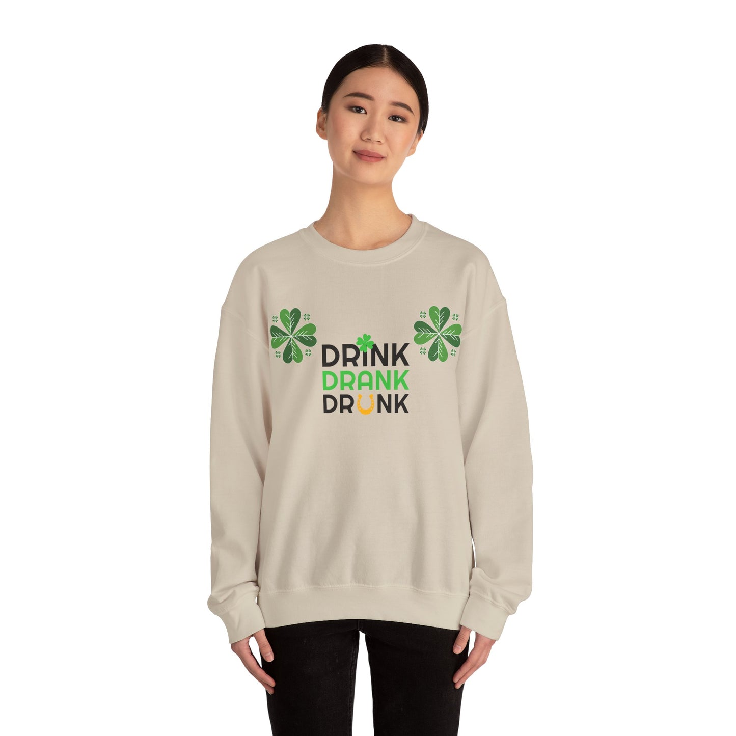 St. Patricks Day Getränk Crewneck Sweatshirt