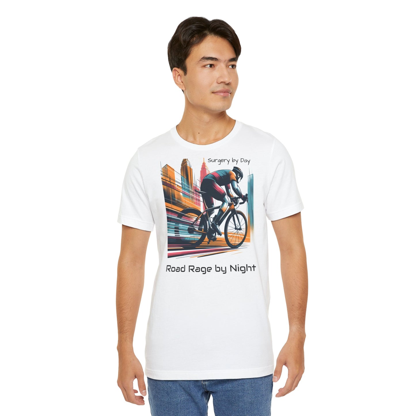 Radsport-T-Shirt – „Tagsüber Operation, nachts Wut auf der Straße“, Unisex-Trikot