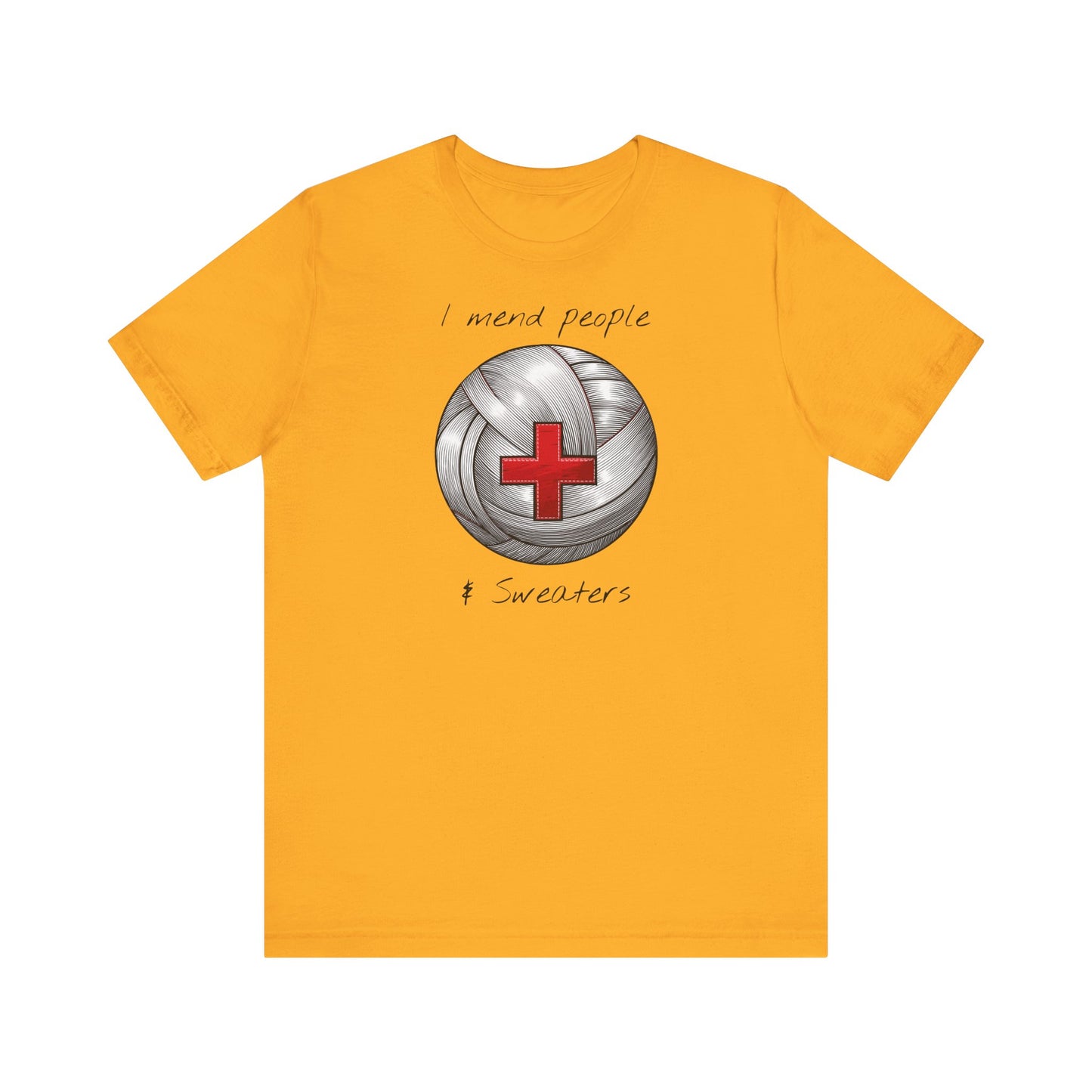 Krankenschwester Strick-T-Shirt - Unisex Jersey