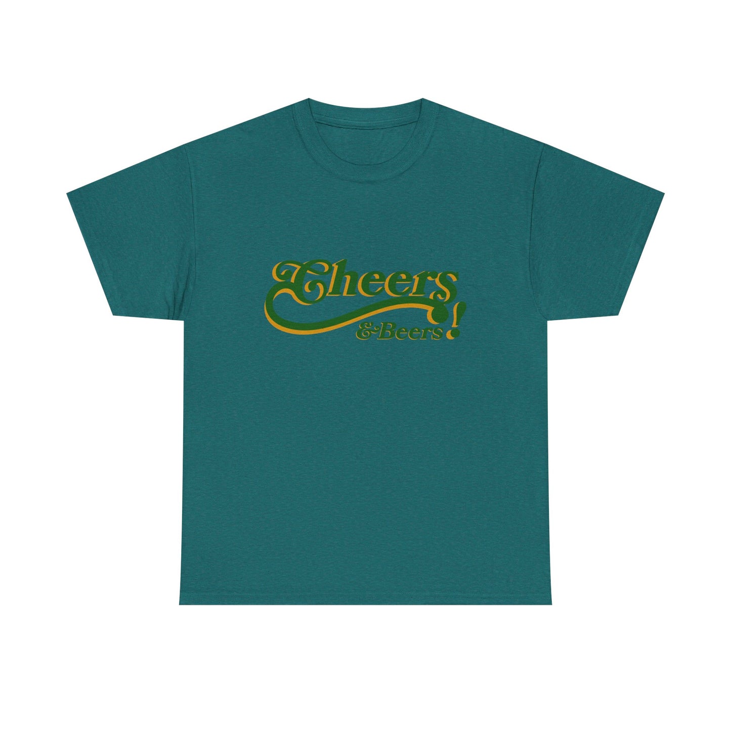 Cheers & Beers Unisex-T-Shirt aus schwerer Baumwolle – Perfekt für Feiern und zwanglose Ausflüge