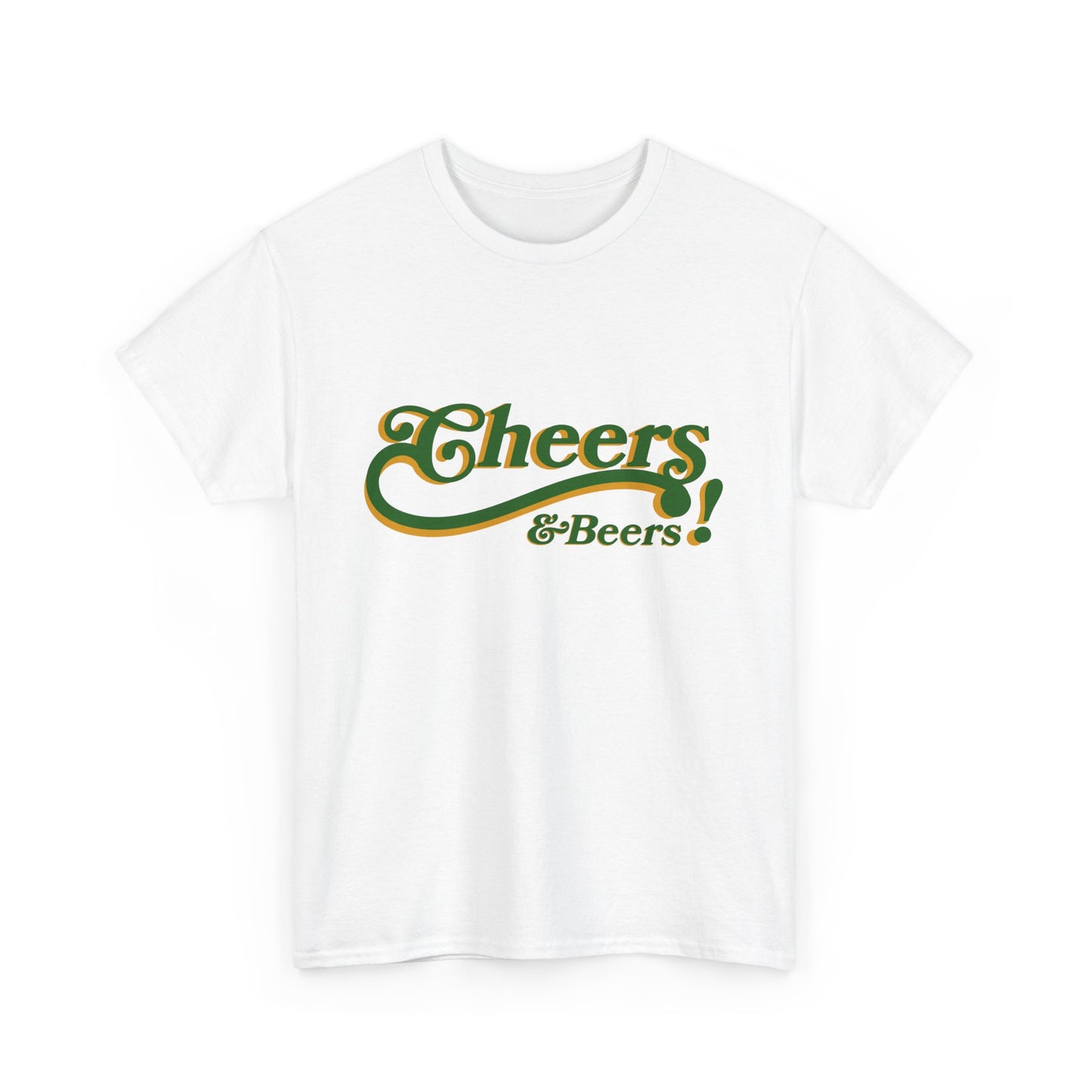 Cheers & Beers Unisex-T-Shirt aus schwerer Baumwolle – Perfekt für Feiern und zwanglose Ausflüge