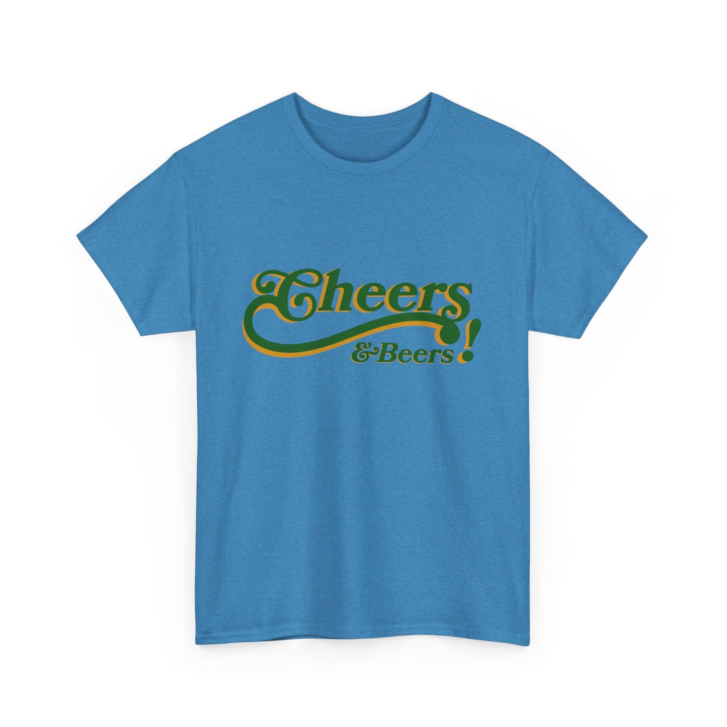 Cheers & Beers Unisex-T-Shirt aus schwerer Baumwolle – Perfekt für Feiern und zwanglose Ausflüge