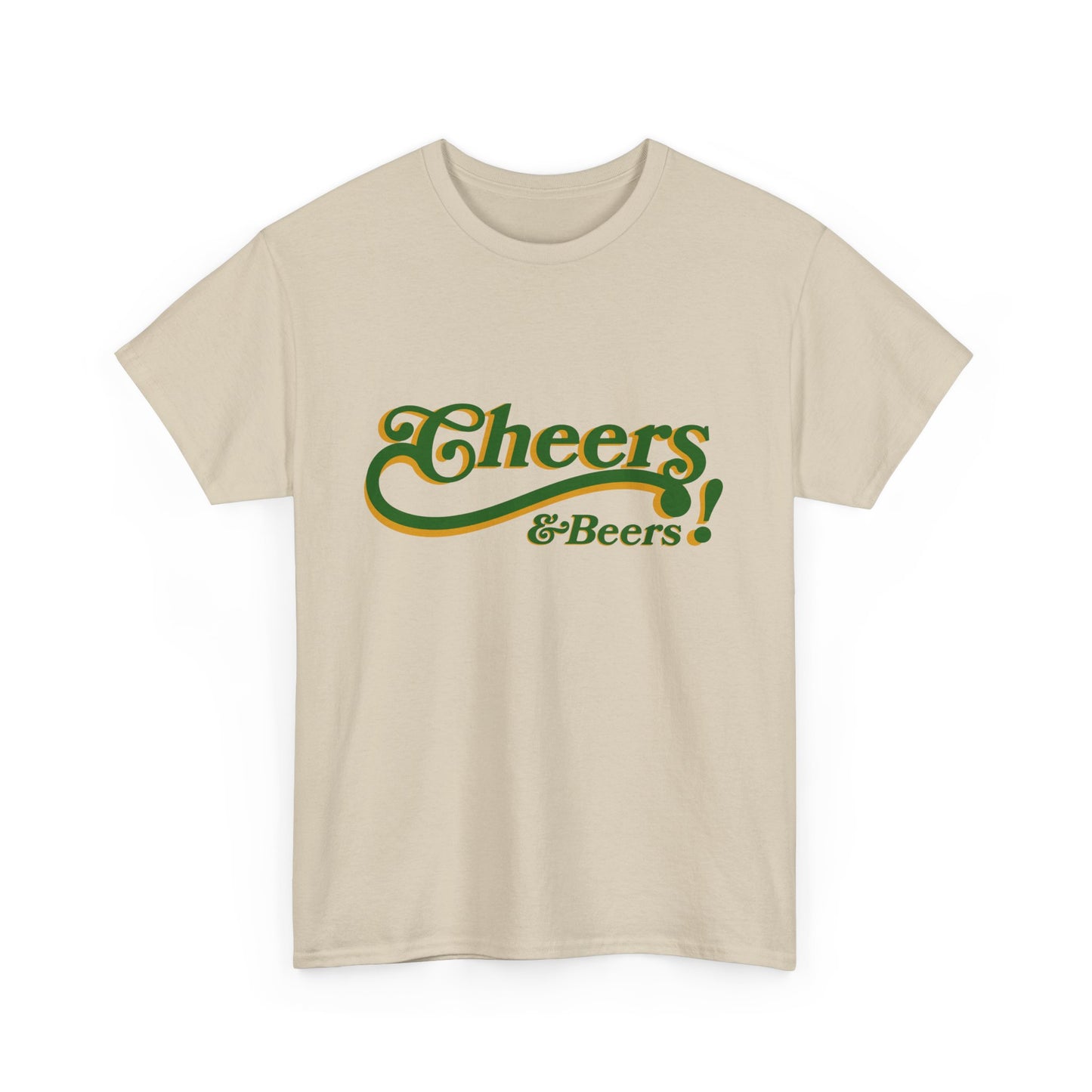 Cheers & Beers Unisex-T-Shirt aus schwerer Baumwolle – Perfekt für Feiern und zwanglose Ausflüge