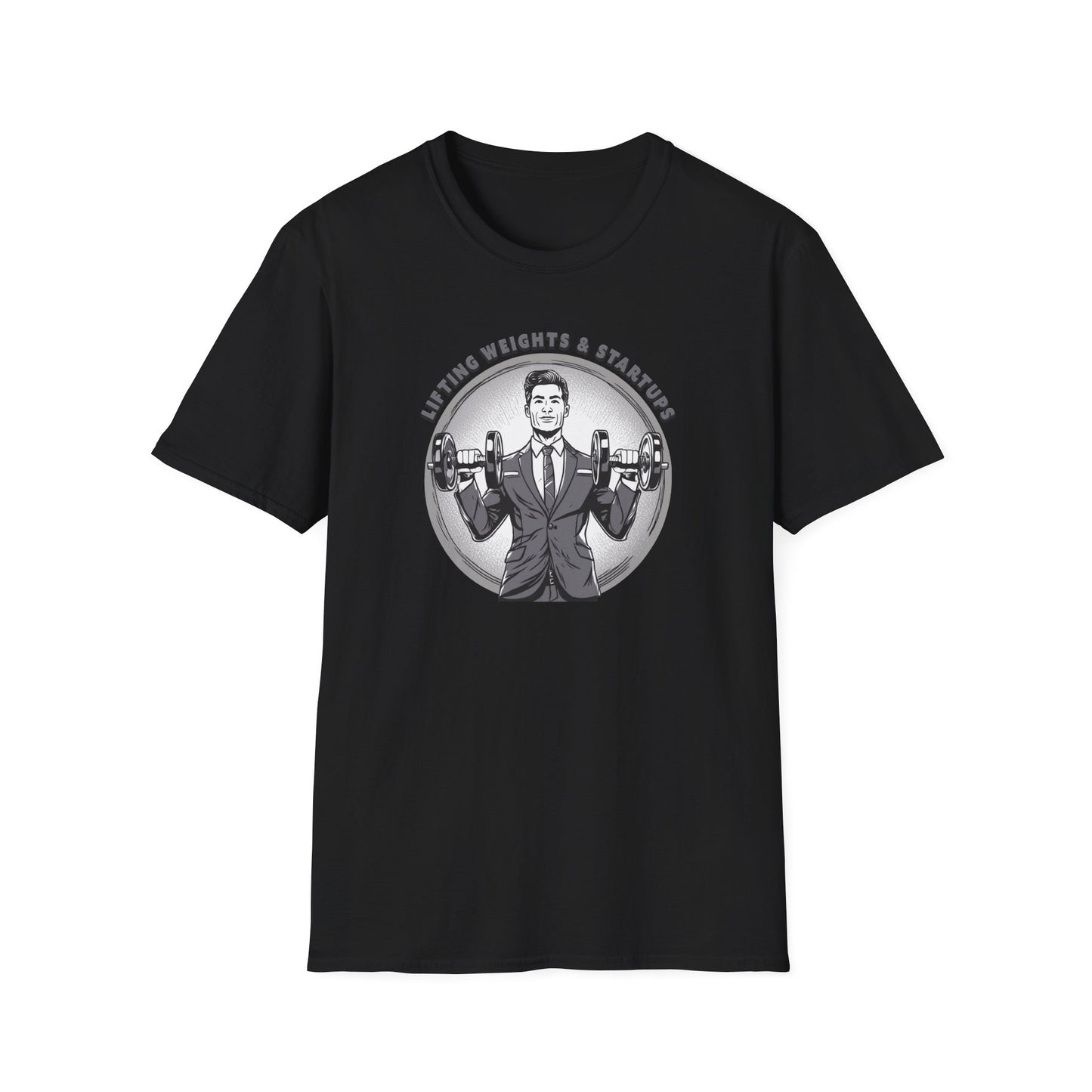 T-Shirt für Fitnessstudio-Liebhaber - Gewichtheben & Startups