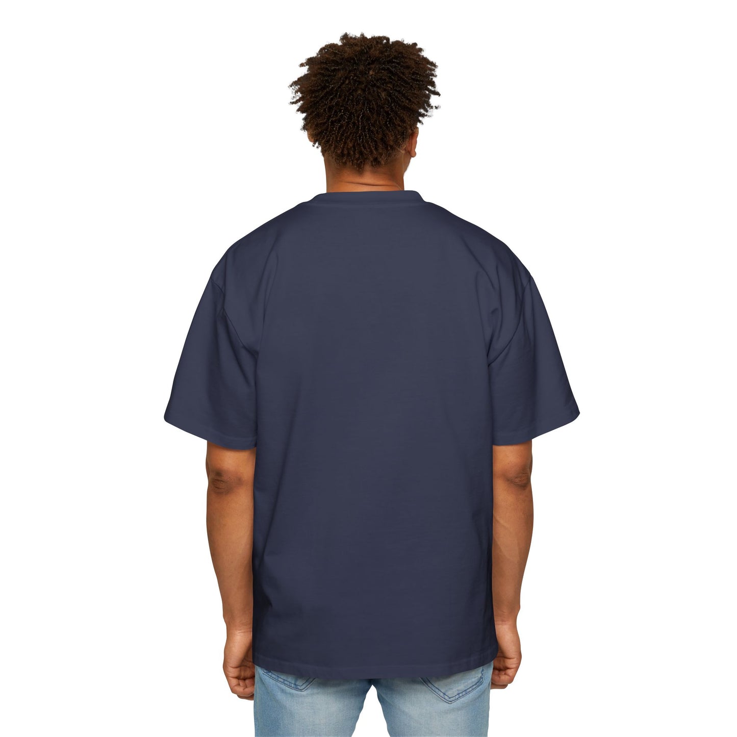 Schweres, übergroßes T-Shirt für Herren – Motivierendes T-Shirt „DON'T THINK JUST DO“