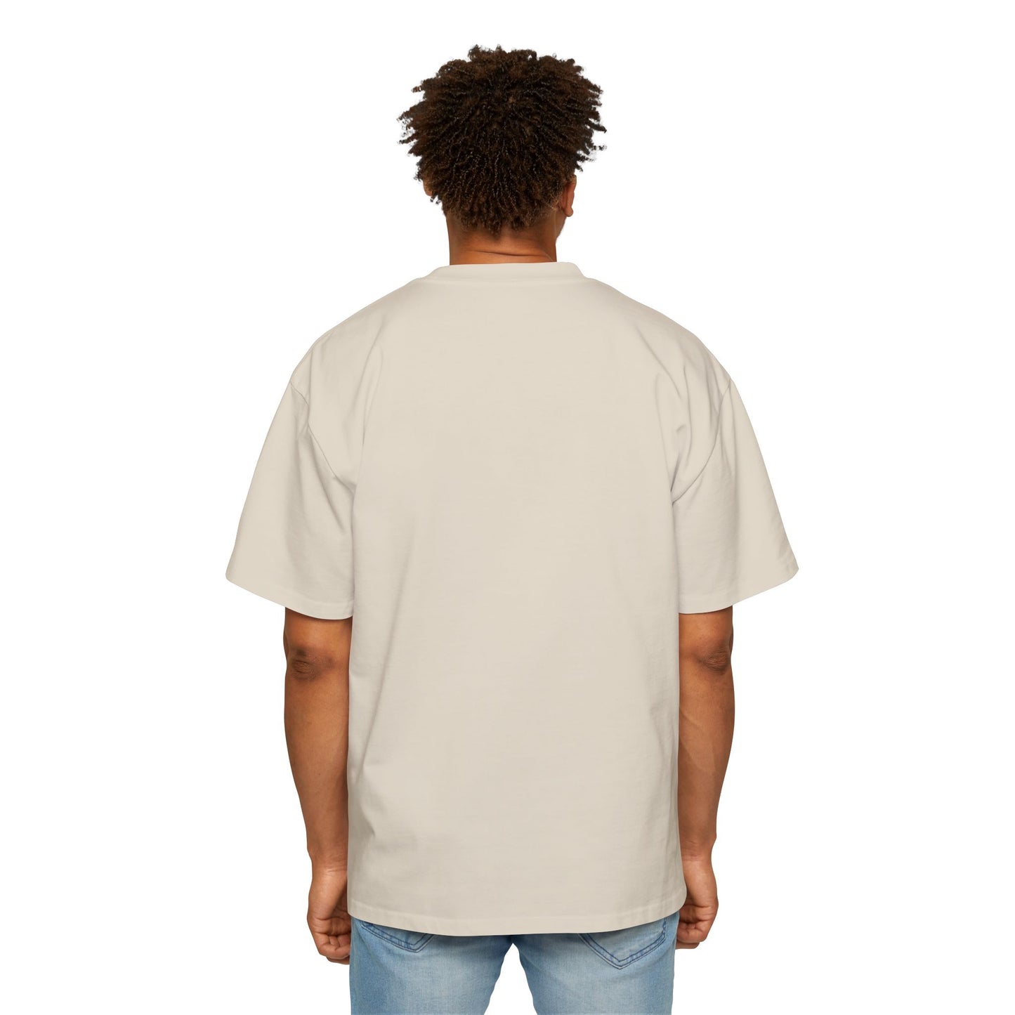 Schweres, übergroßes T-Shirt für Herren – Motivierendes T-Shirt „DON'T THINK JUST DO“