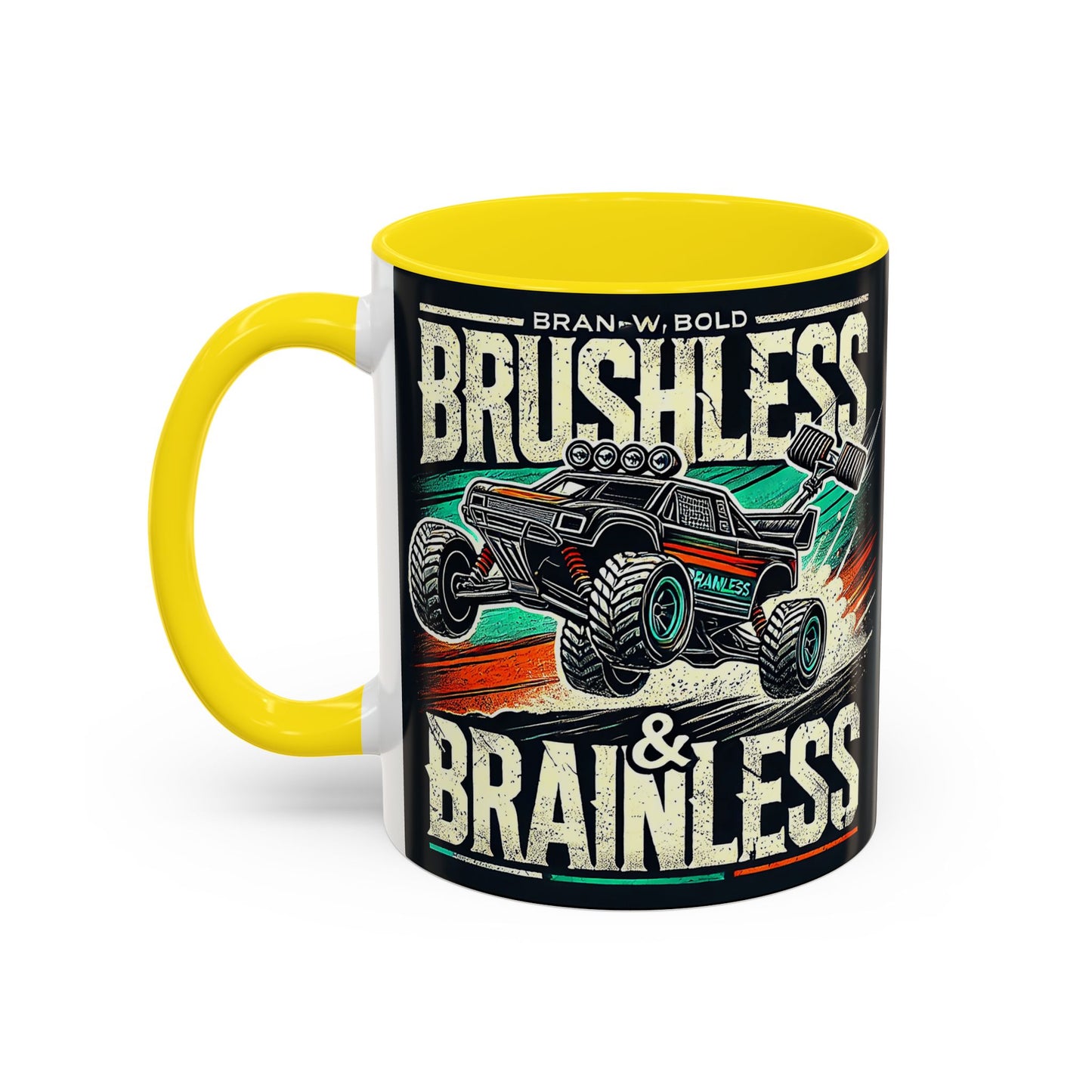 Tasse à café décorative pour passionnés de tout-terrain - Design sans balais et sans cervelle
