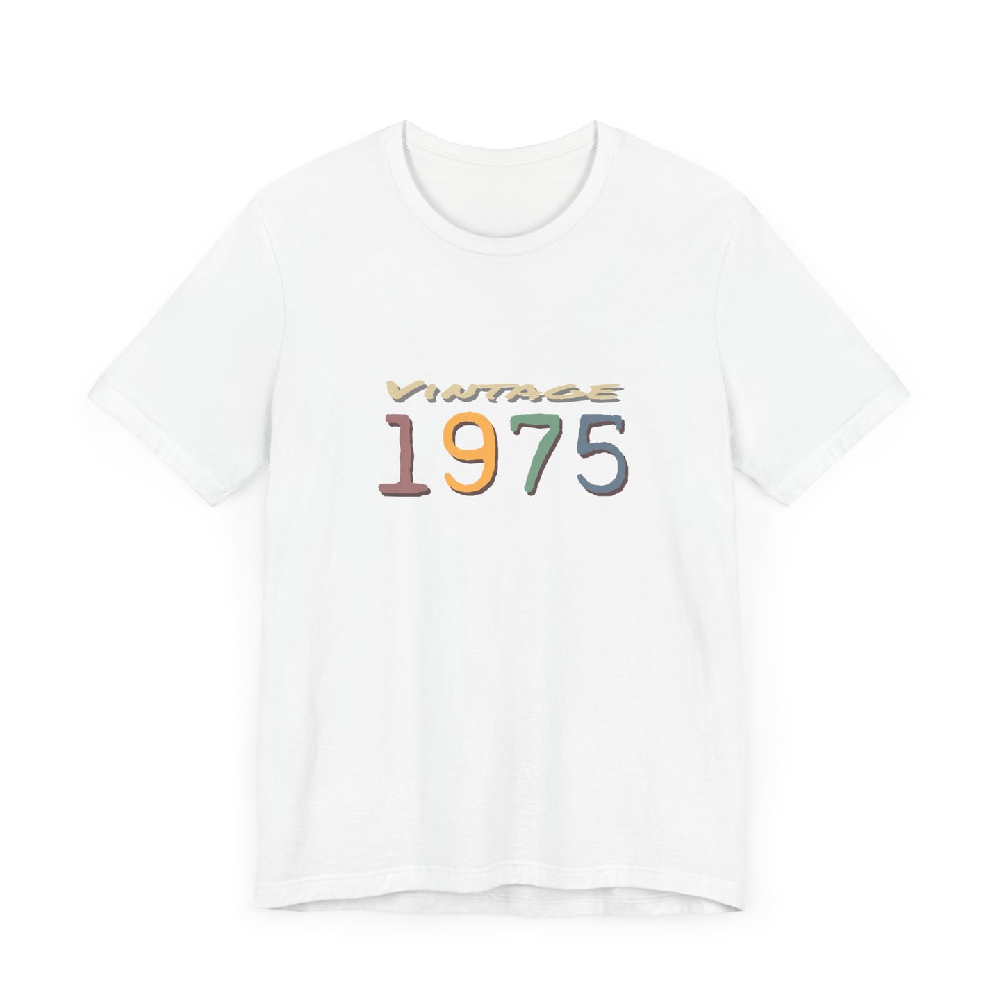 Vintage 1975 Unisex T-Shirt - Retro Grafik T-Shirt