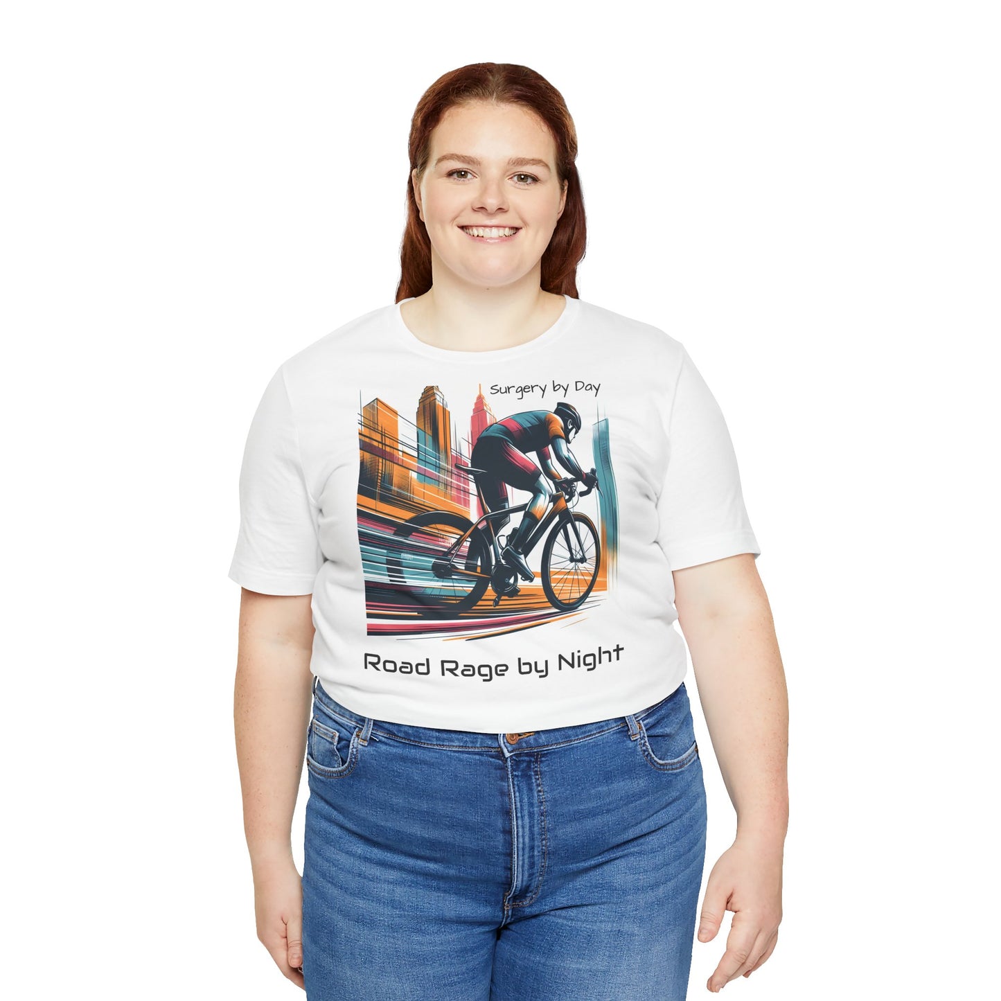 Radsport-T-Shirt – „Tagsüber Operation, nachts Wut auf der Straße“, Unisex-Trikot