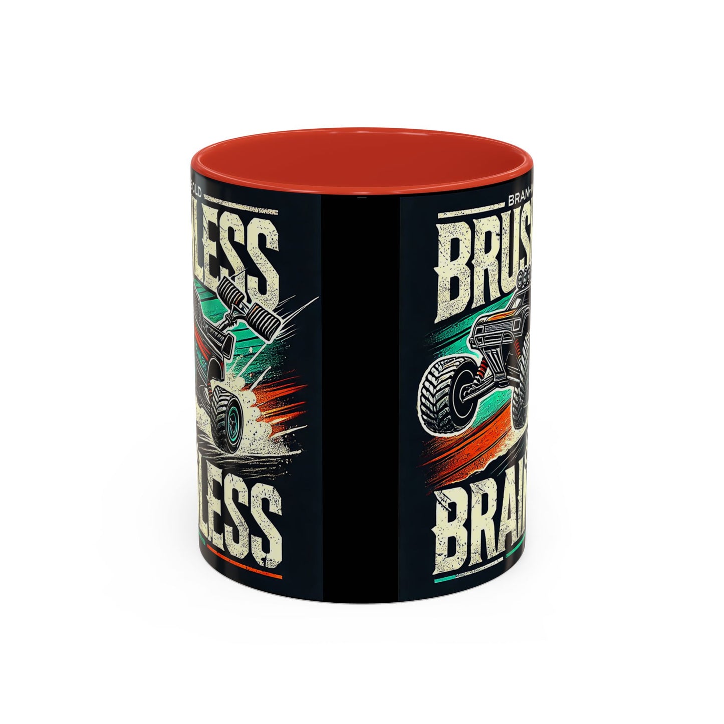 Tasse à café décorative pour passionnés de tout-terrain - Design sans balais et sans cervelle
