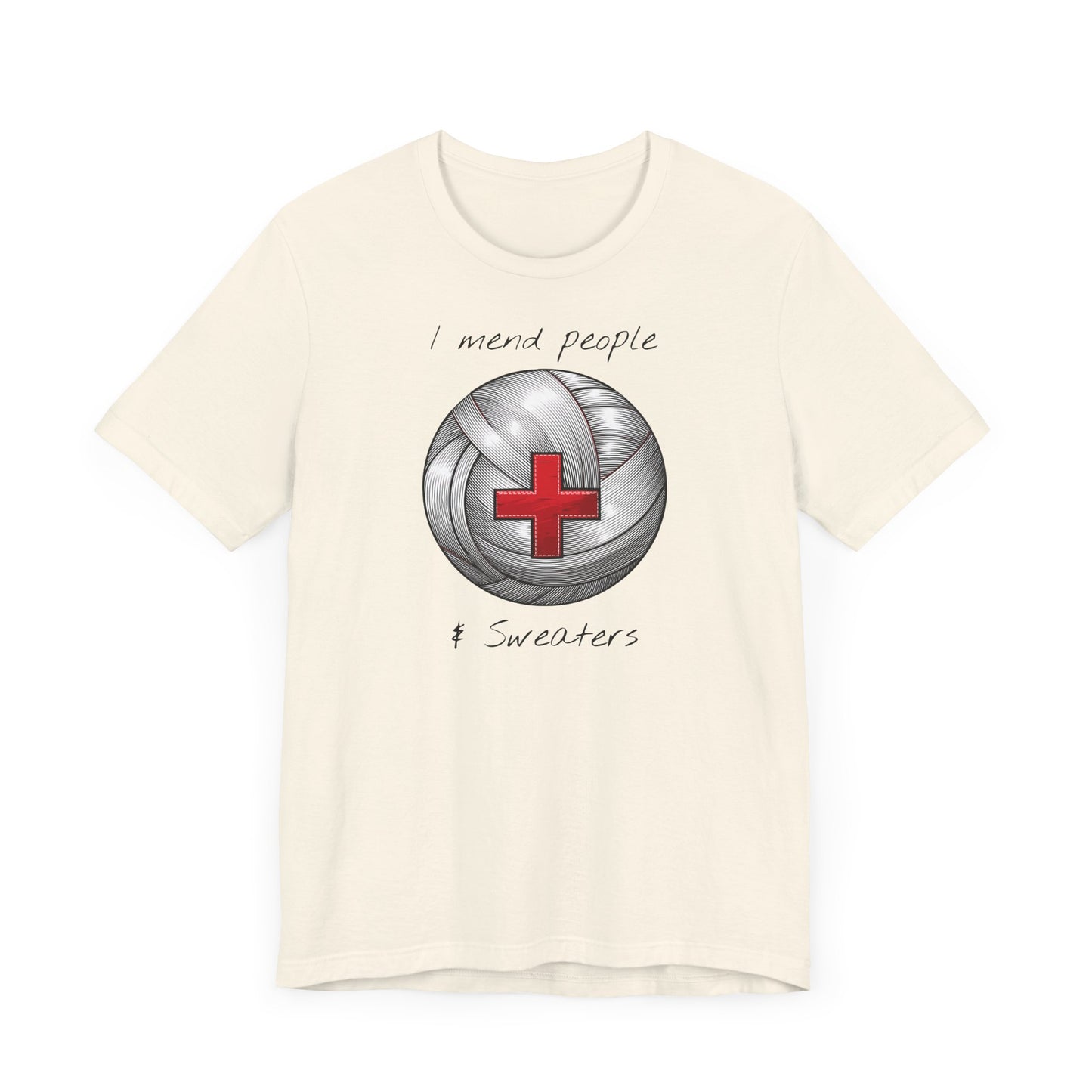 Krankenschwester Strick-T-Shirt - Unisex Jersey