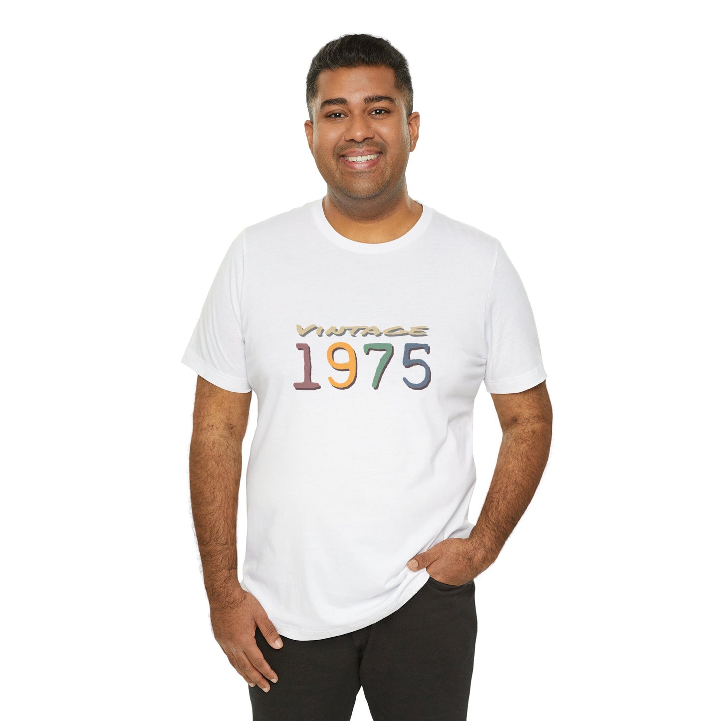 Vintage 1975 Unisex T-Shirt - Retro Grafik T-Shirt