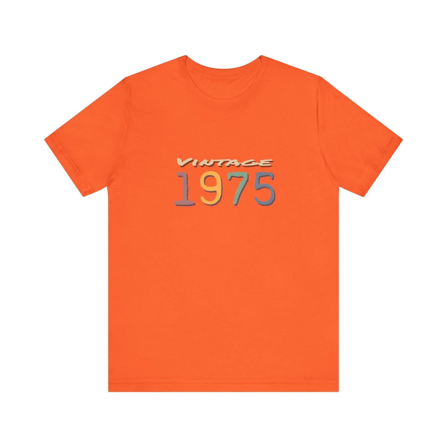 Vintage 1975 Unisex T-Shirt - Retro Grafik T-Shirt