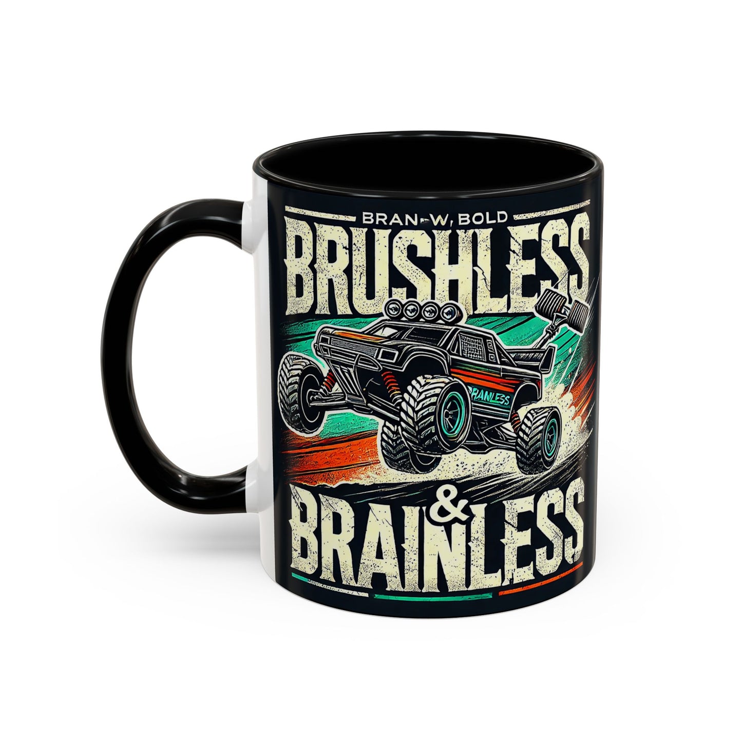 Tasse à café décorative pour passionnés de tout-terrain - Design sans balais et sans cervelle