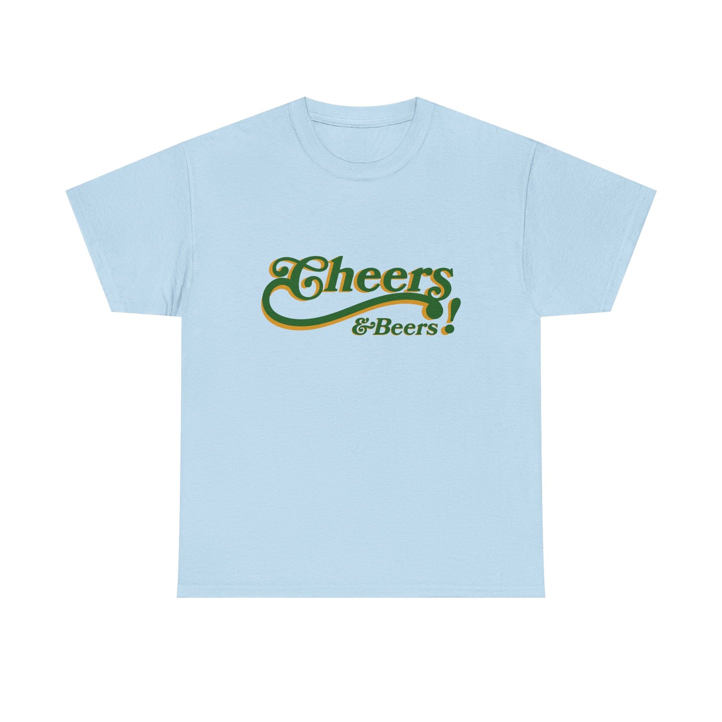 Cheers & Beers Unisex-T-Shirt aus schwerer Baumwolle – Perfekt für Feiern und zwanglose Ausflüge