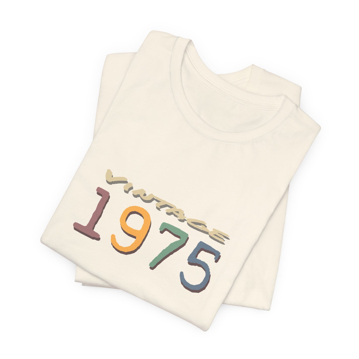Vintage 1975 Unisex T-Shirt - Retro Grafik T-Shirt