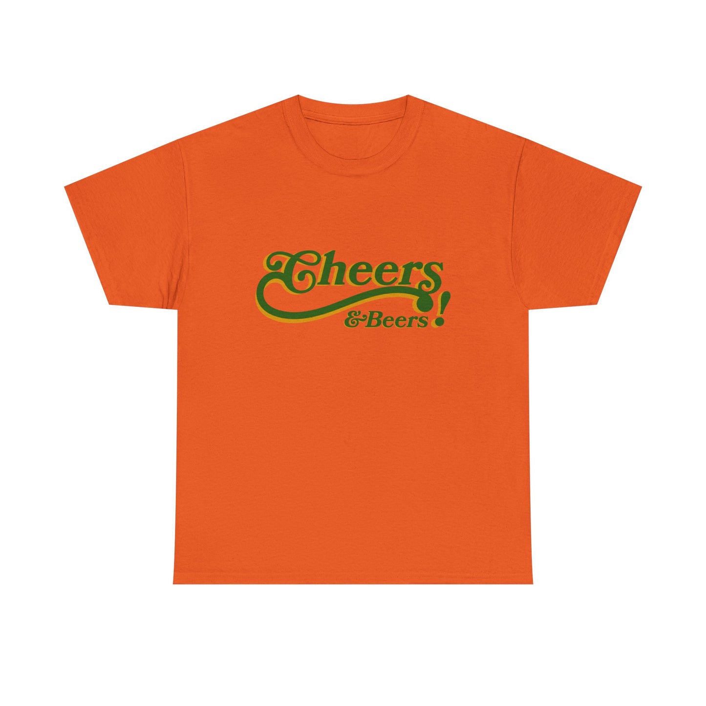 Cheers & Beers Unisex-T-Shirt aus schwerer Baumwolle – Perfekt für Feiern und zwanglose Ausflüge