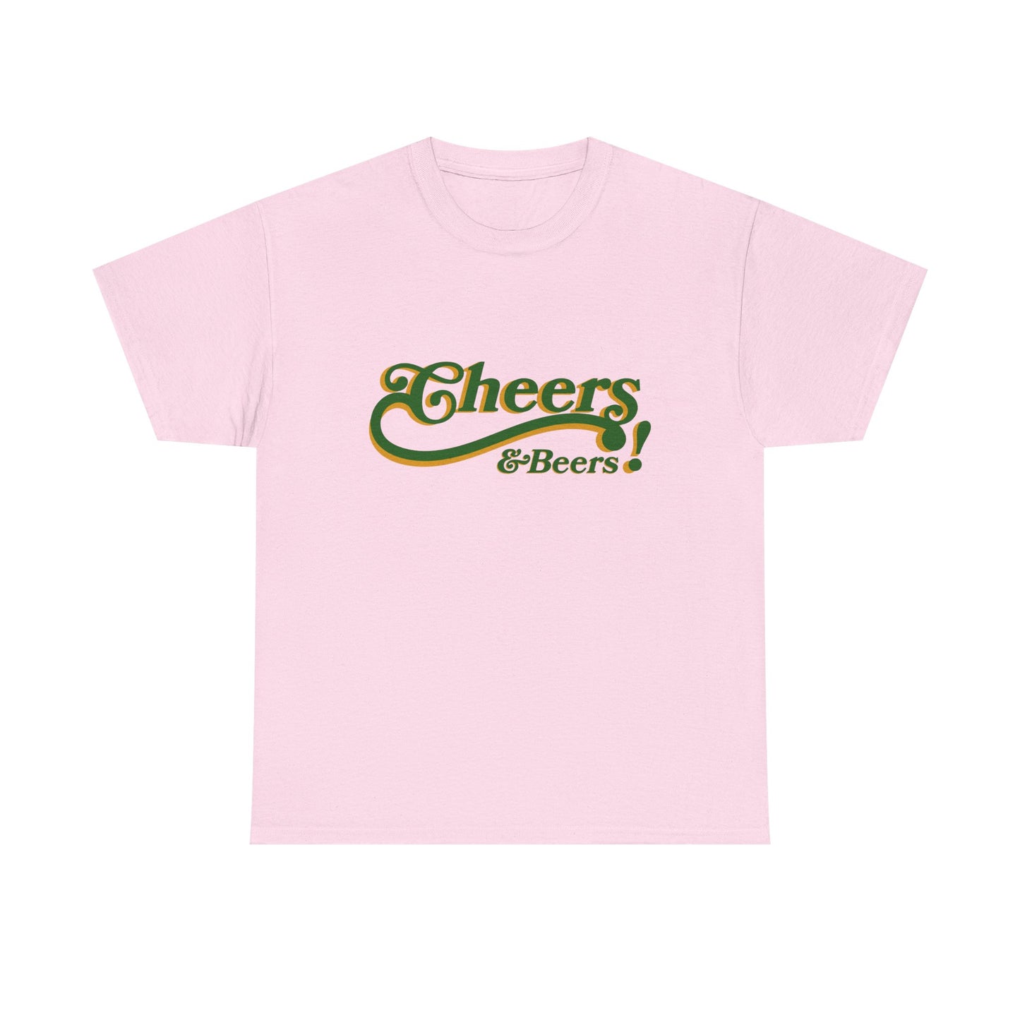 Cheers & Beers Unisex-T-Shirt aus schwerer Baumwolle – Perfekt für Feiern und zwanglose Ausflüge