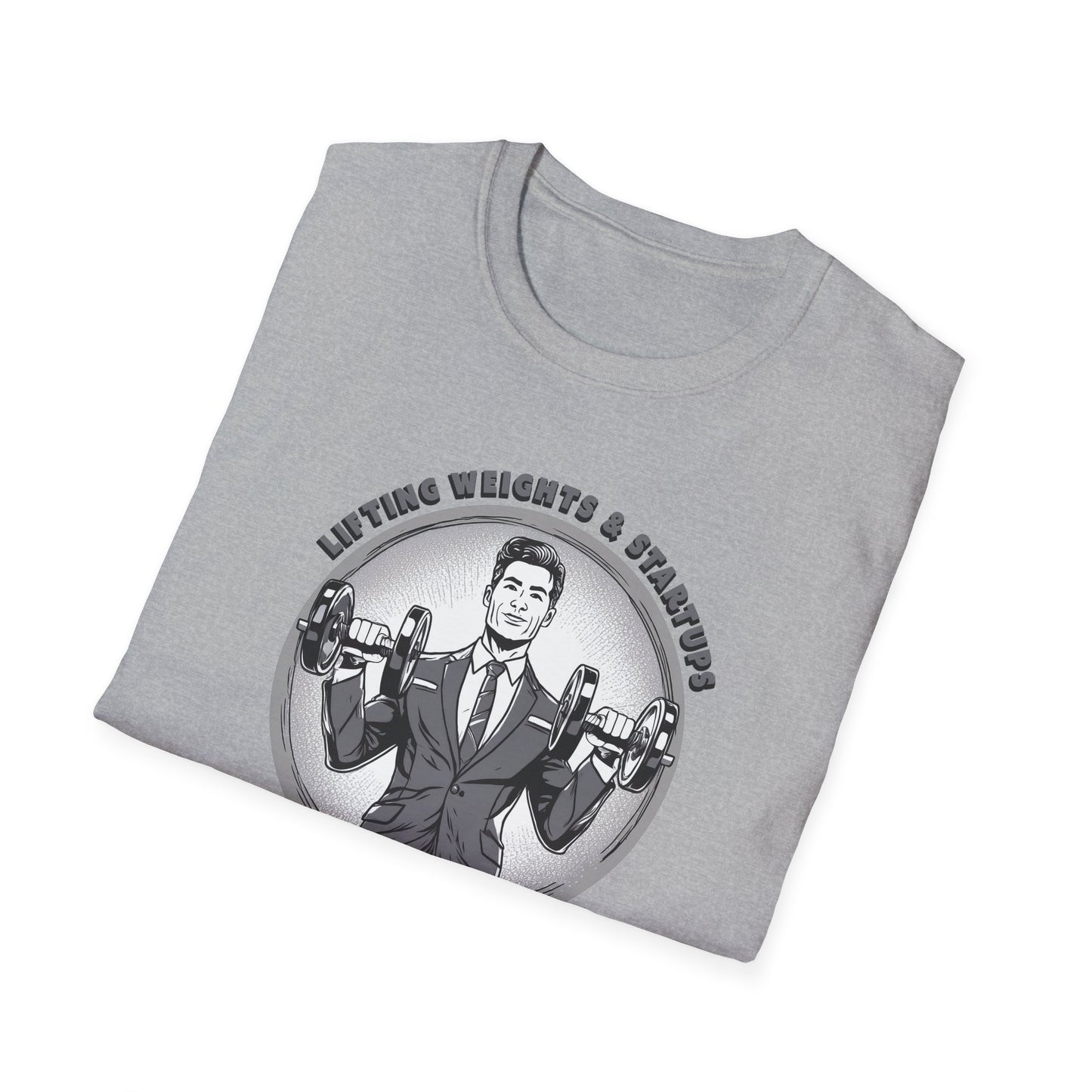 T-Shirt für Fitnessstudio-Liebhaber - Gewichtheben & Startups