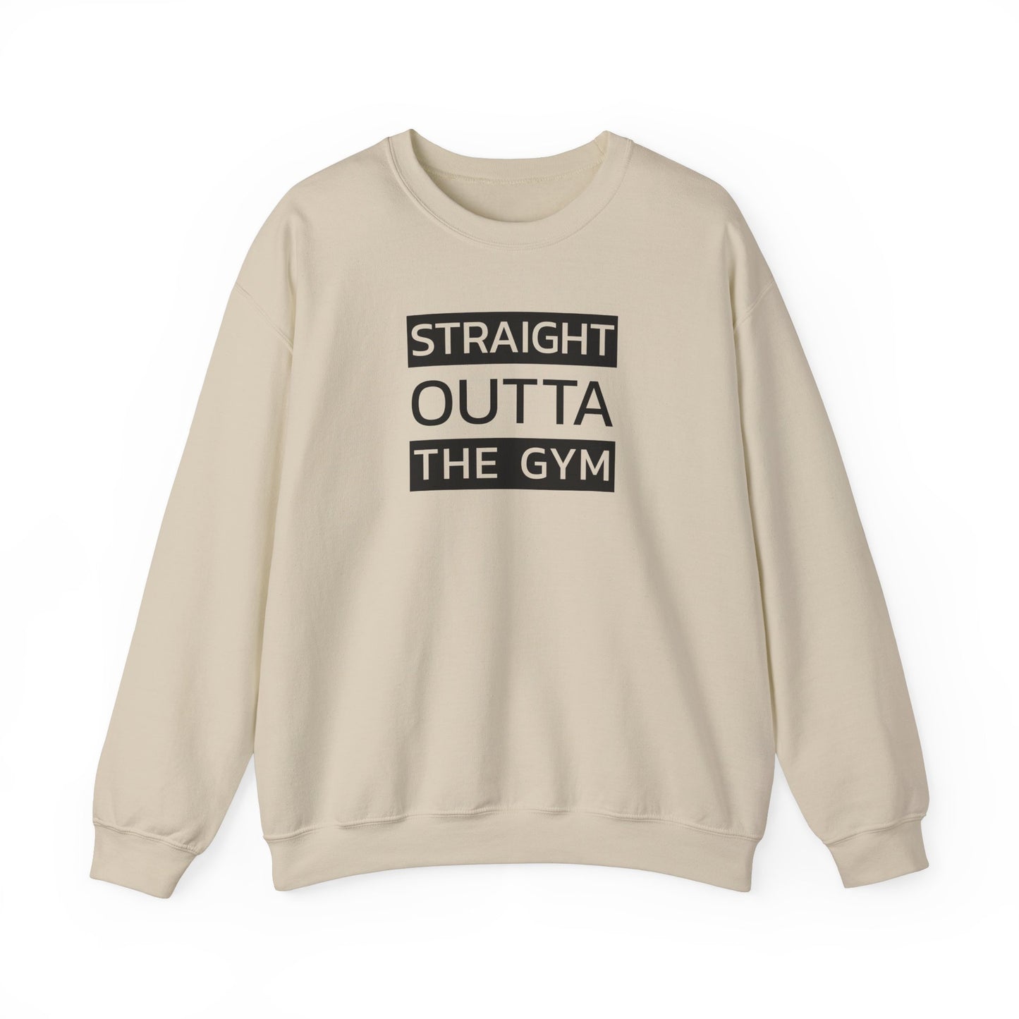 Straight Outta the Gym Unisex Rundhals-Sweatshirt – Bequeme und stylische Gymwear