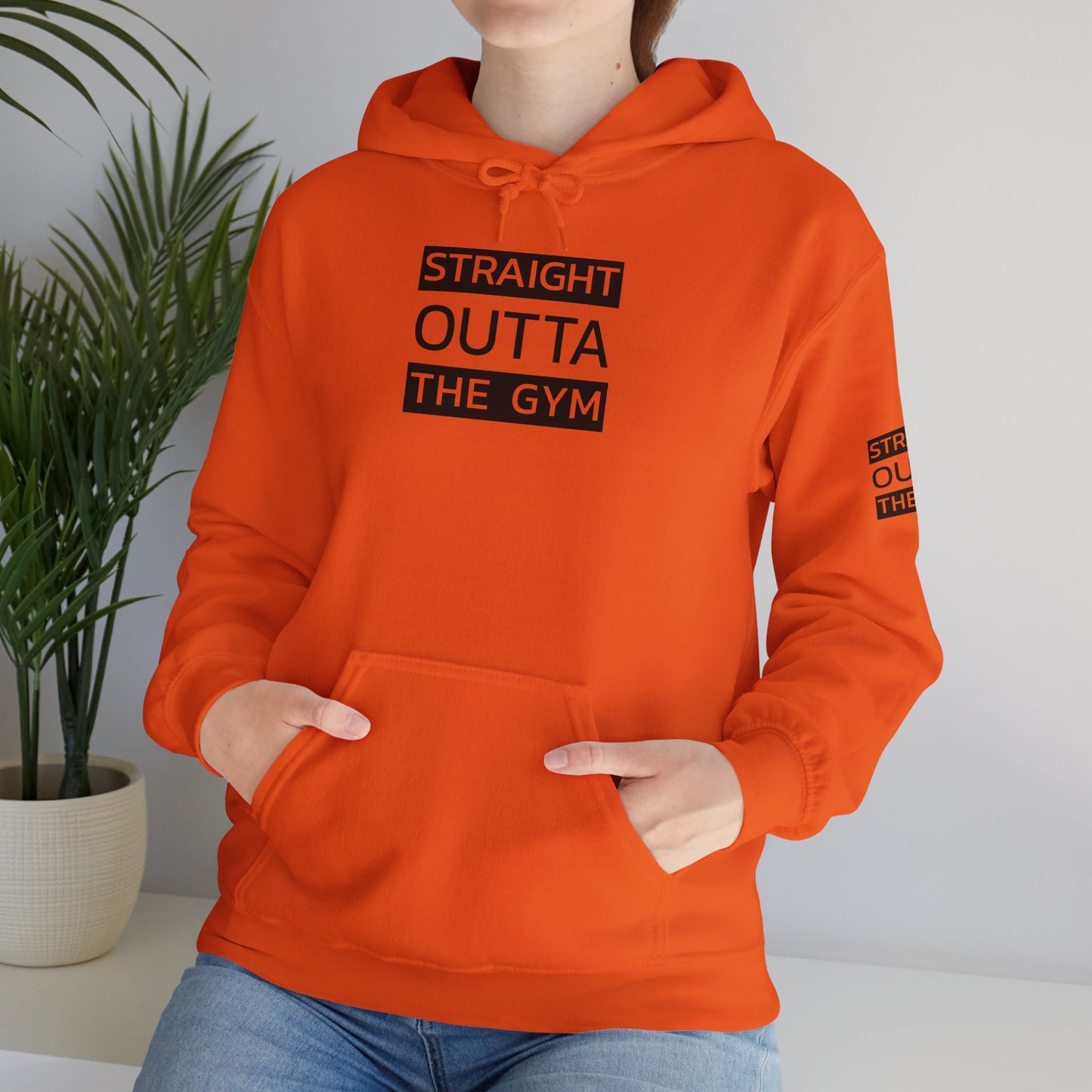 Straight Outta The Gym Unisex Heavy Blend™ Hoodie - Fitness-Motivations-Sweatshirt