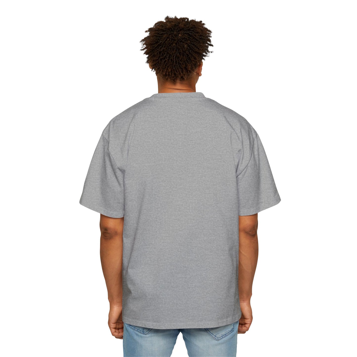 Schweres, übergroßes T-Shirt für Herren – Motivierendes T-Shirt „DON'T THINK JUST DO“