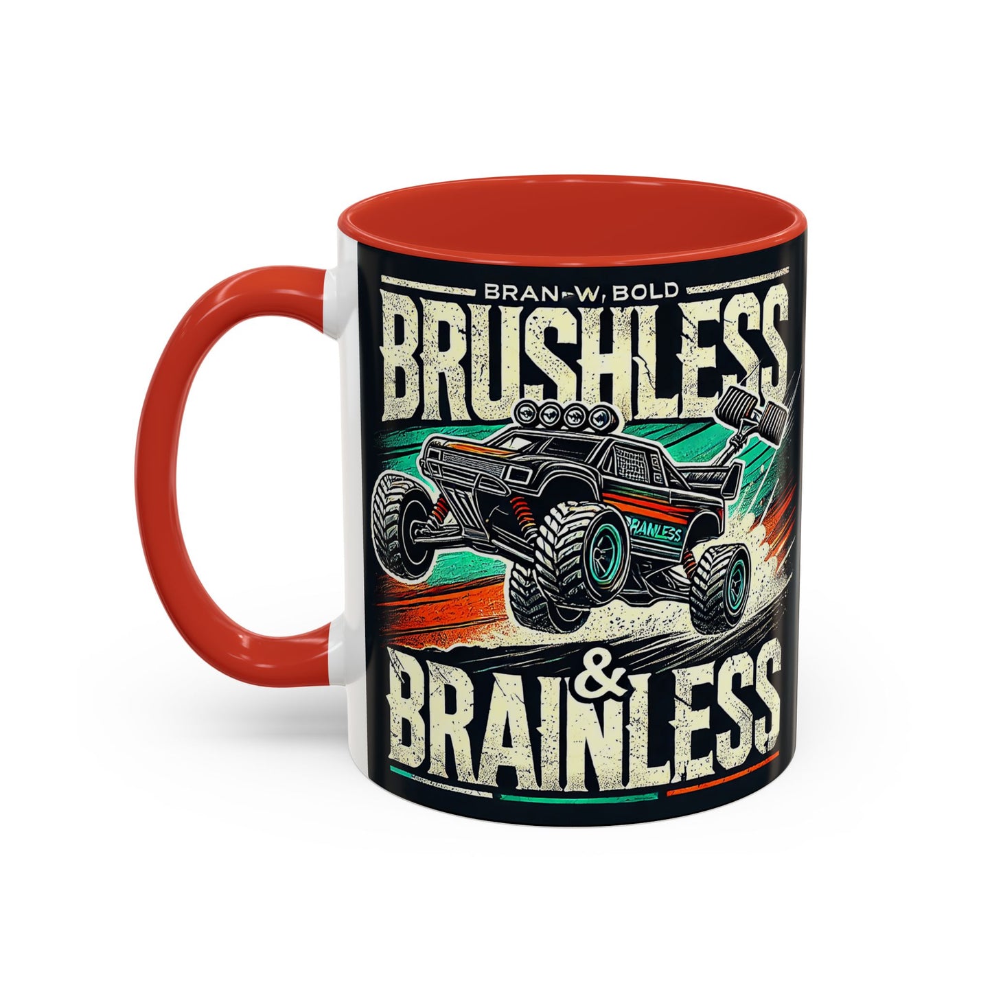 Tasse à café décorative pour passionnés de tout-terrain - Design sans balais et sans cervelle