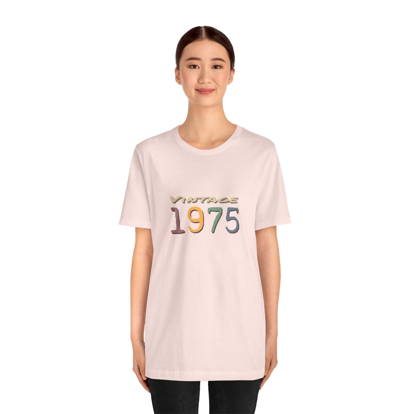 Vintage 1975 Unisex T-Shirt - Retro Grafik T-Shirt