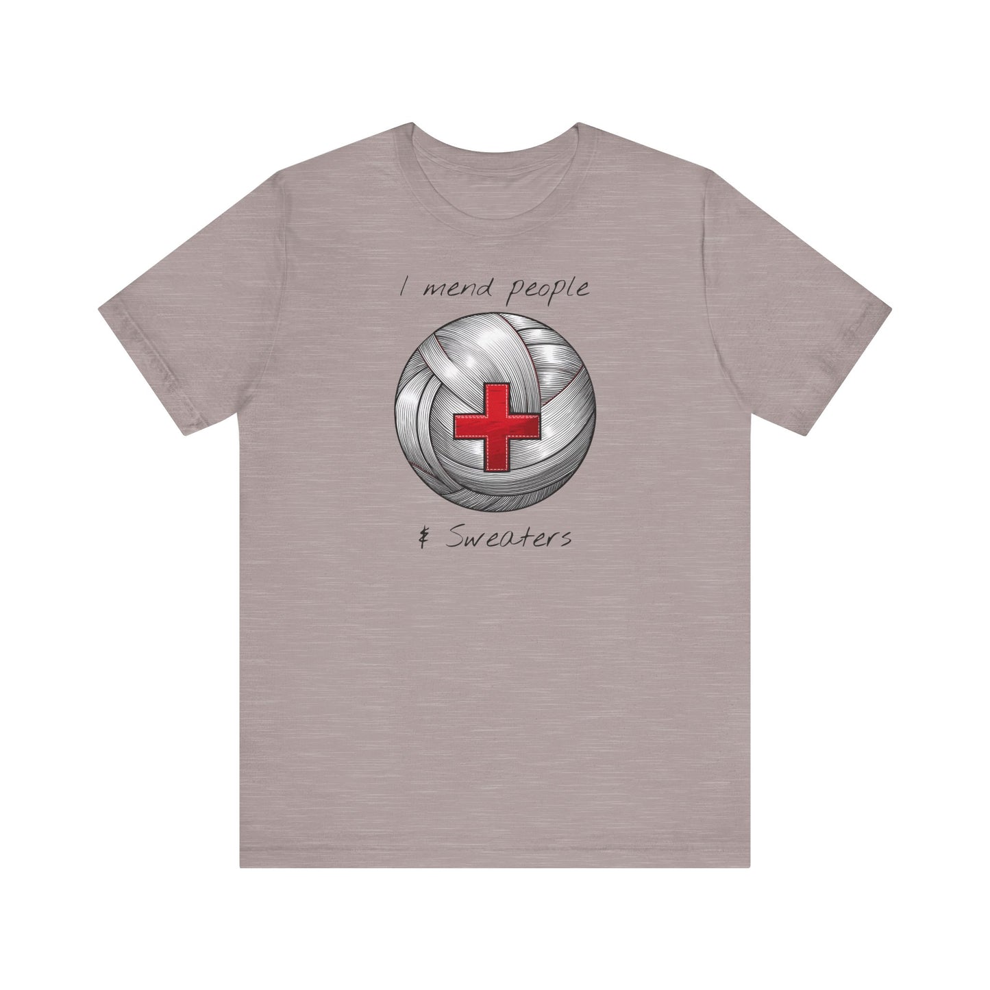 Krankenschwester Strick-T-Shirt - Unisex Jersey