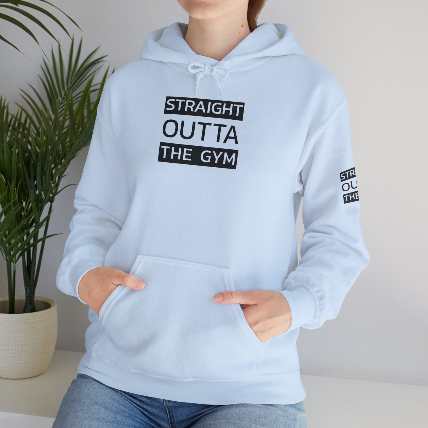 Straight Outta The Gym Unisex Heavy Blend™ Hoodie - Fitness-Motivations-Sweatshirt