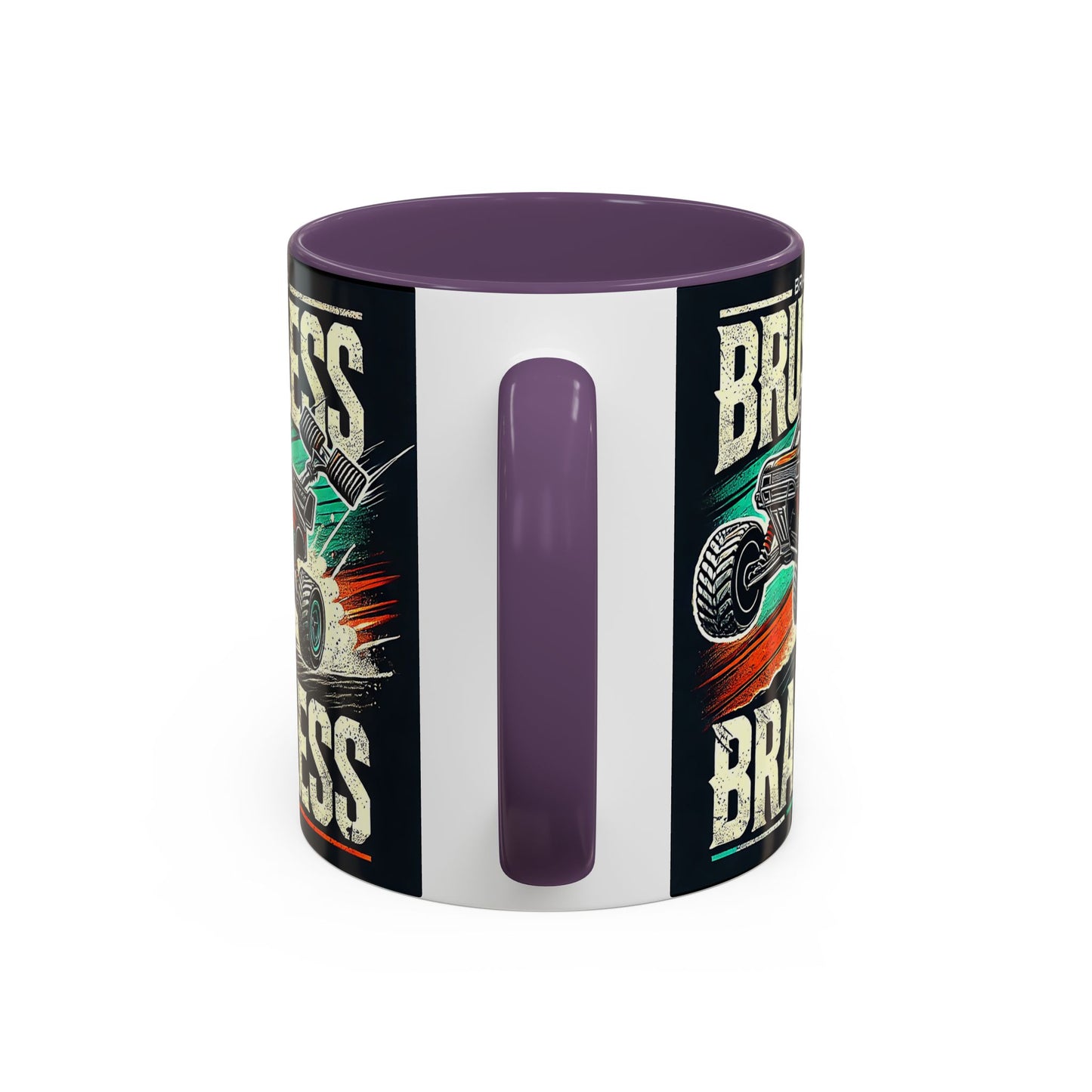 Tasse à café décorative pour passionnés de tout-terrain - Design sans balais et sans cervelle