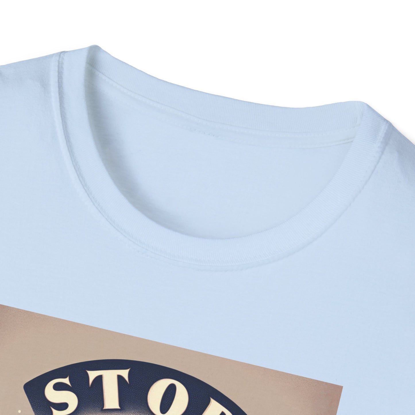 Stop! I Want a Brew T-Shirt – Lustiges Tee- und Kaffeeliebhaber-T-Shirt – Unisex Softstyle T-Shirt