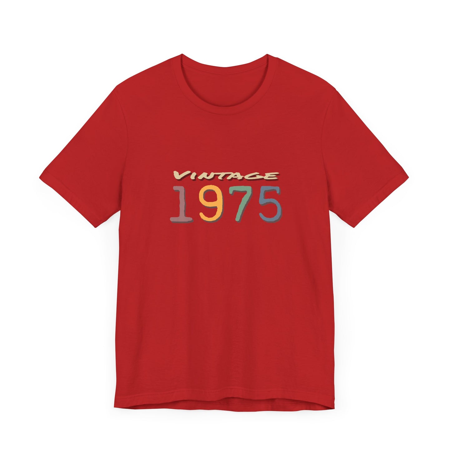 Vintage 1975 Unisex T-Shirt - Retro Grafik T-Shirt