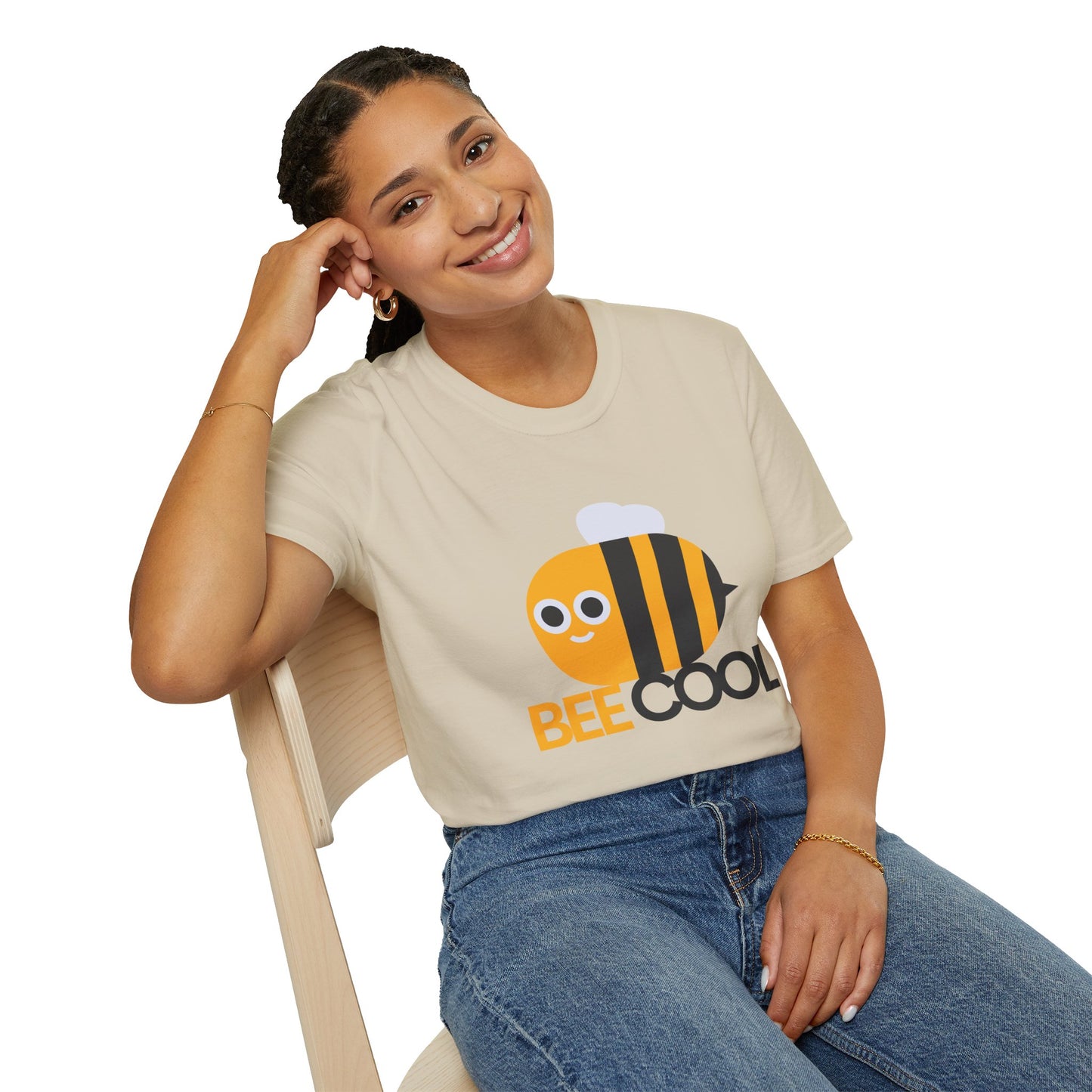 Bee Cool Unisex Softstyle T-Shirt - Lustiges und verspieltes Bienendesign