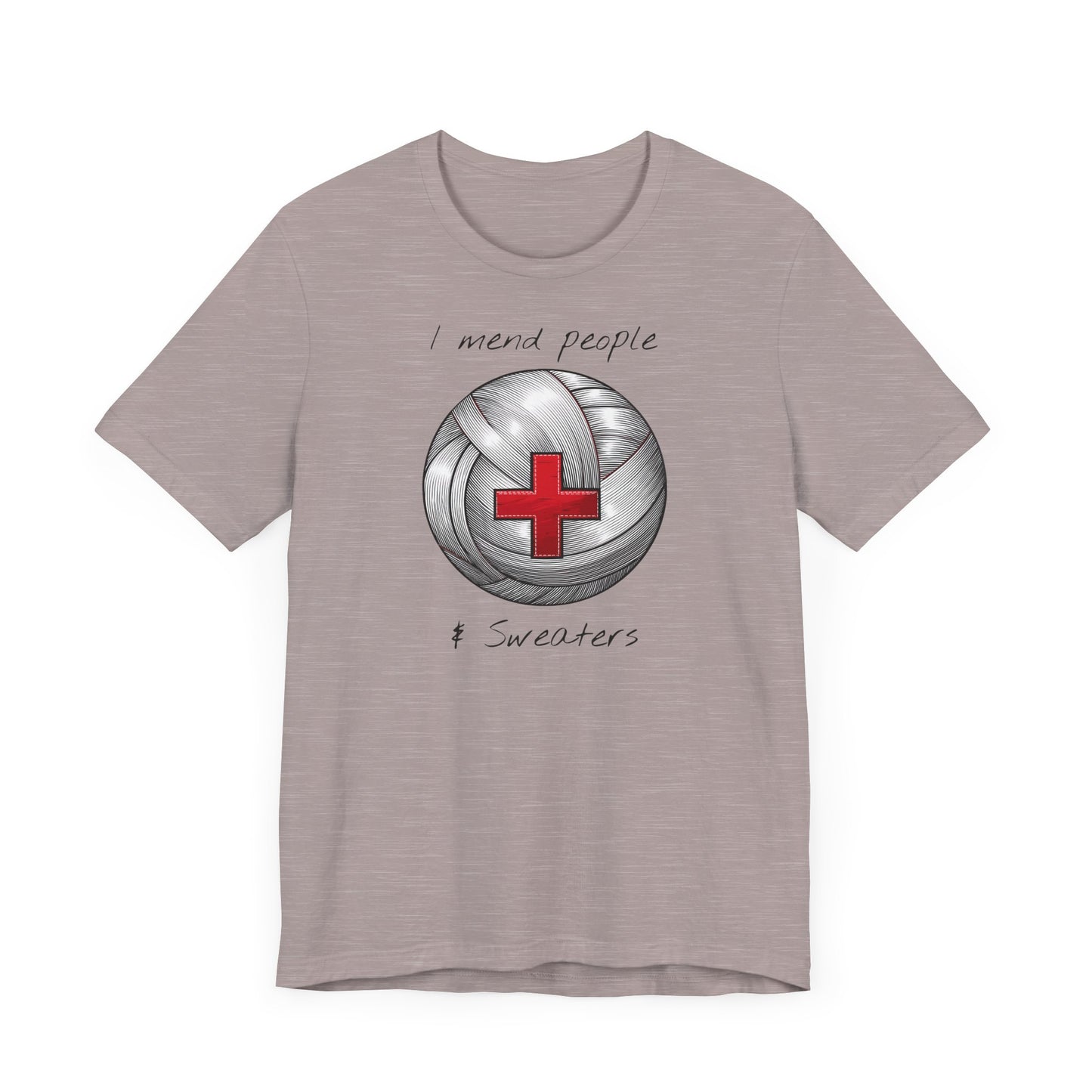 Krankenschwester Strick-T-Shirt - Unisex Jersey