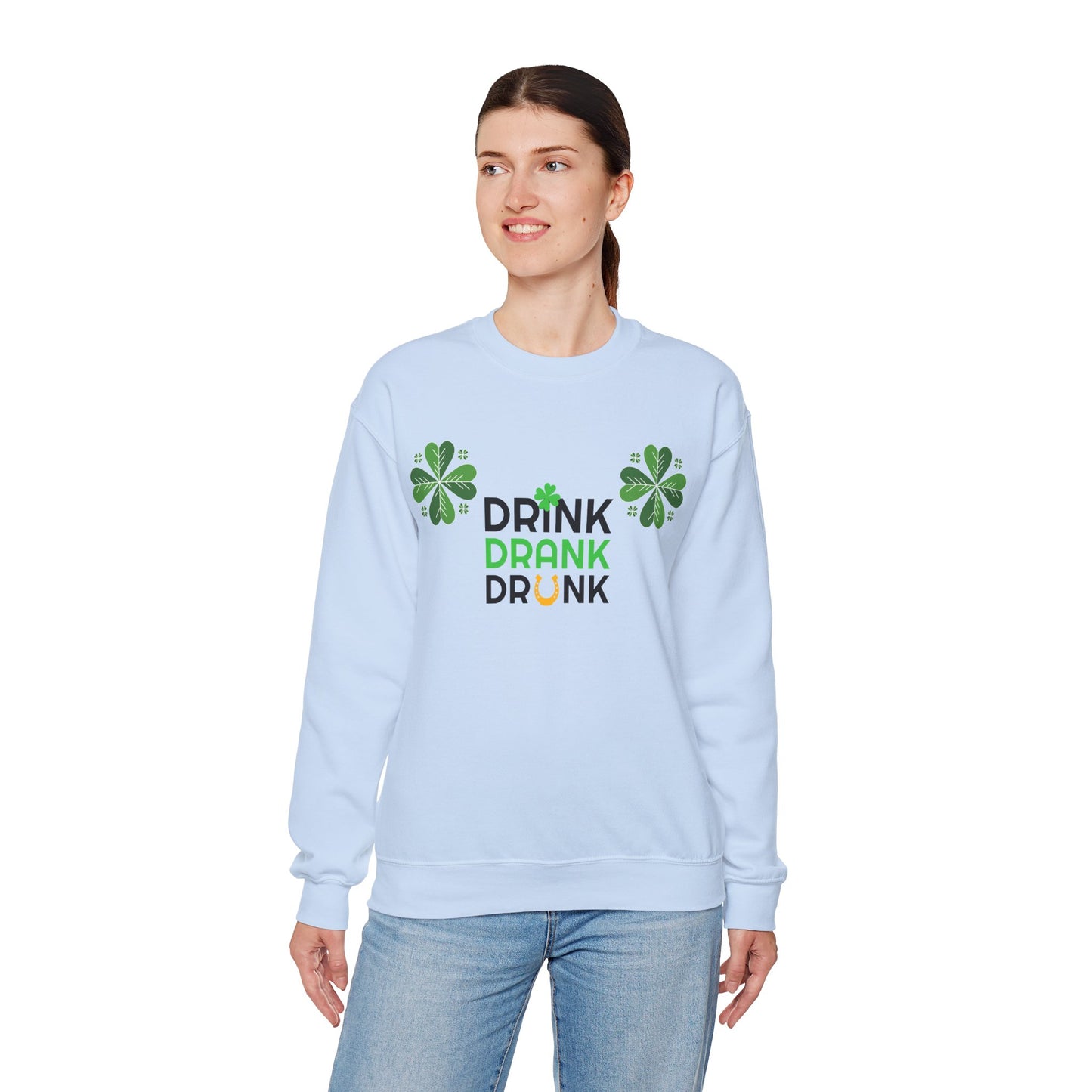 St. Patricks Day Getränk Crewneck Sweatshirt