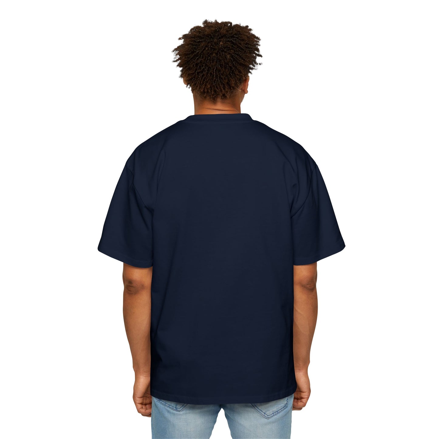 Schweres, übergroßes T-Shirt für Herren – Motivierendes T-Shirt „DON'T THINK JUST DO“