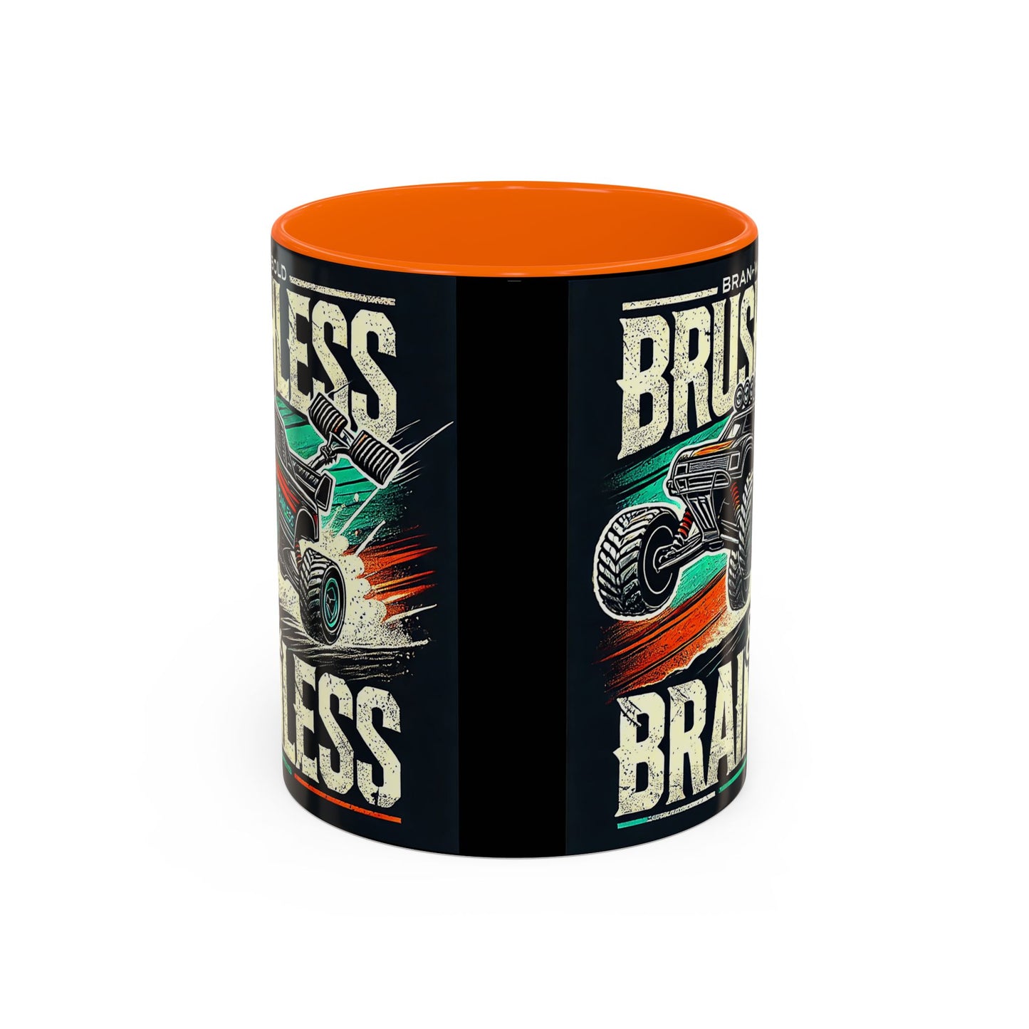 Tasse à café décorative pour passionnés de tout-terrain - Design sans balais et sans cervelle