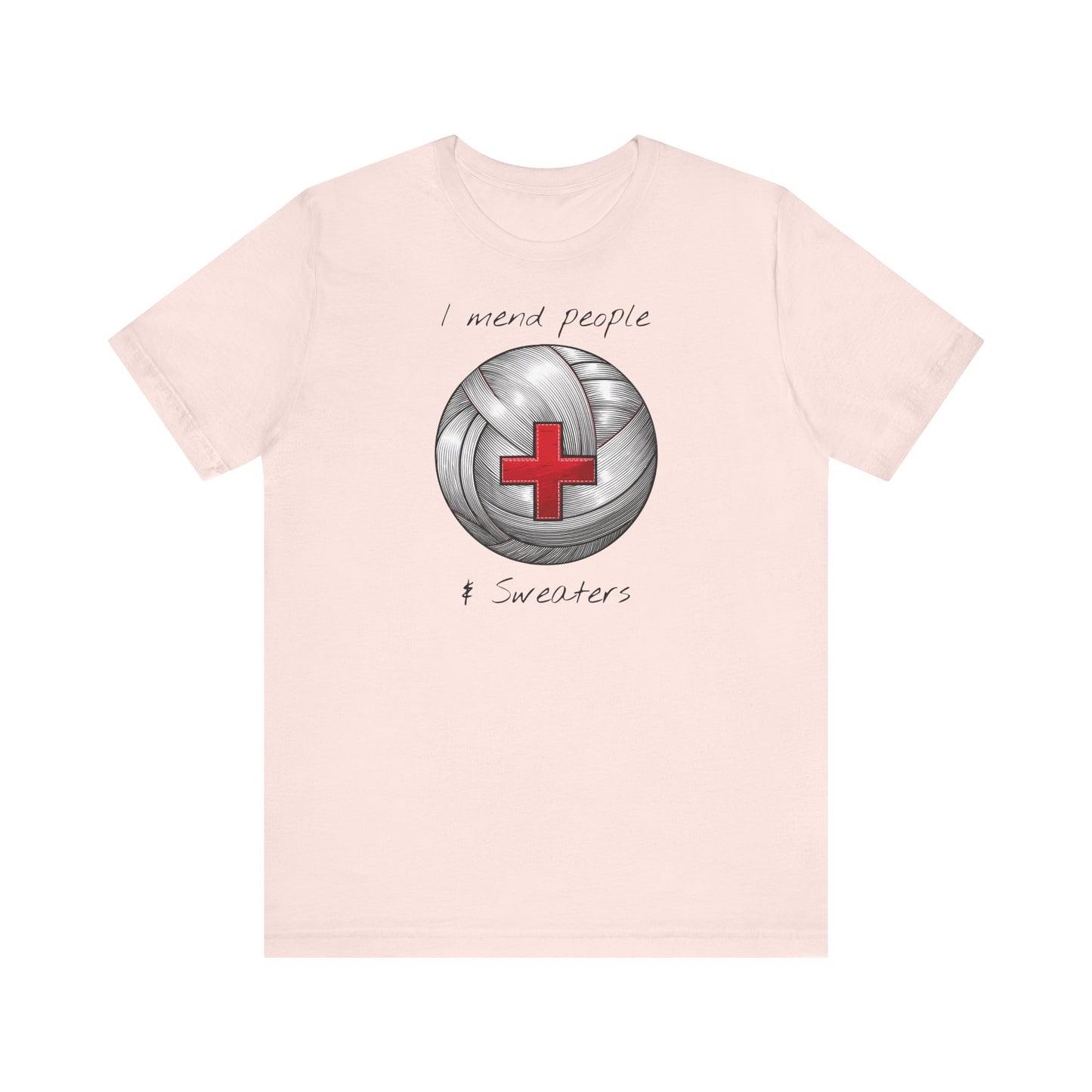 Krankenschwester Strick-T-Shirt - Unisex Jersey