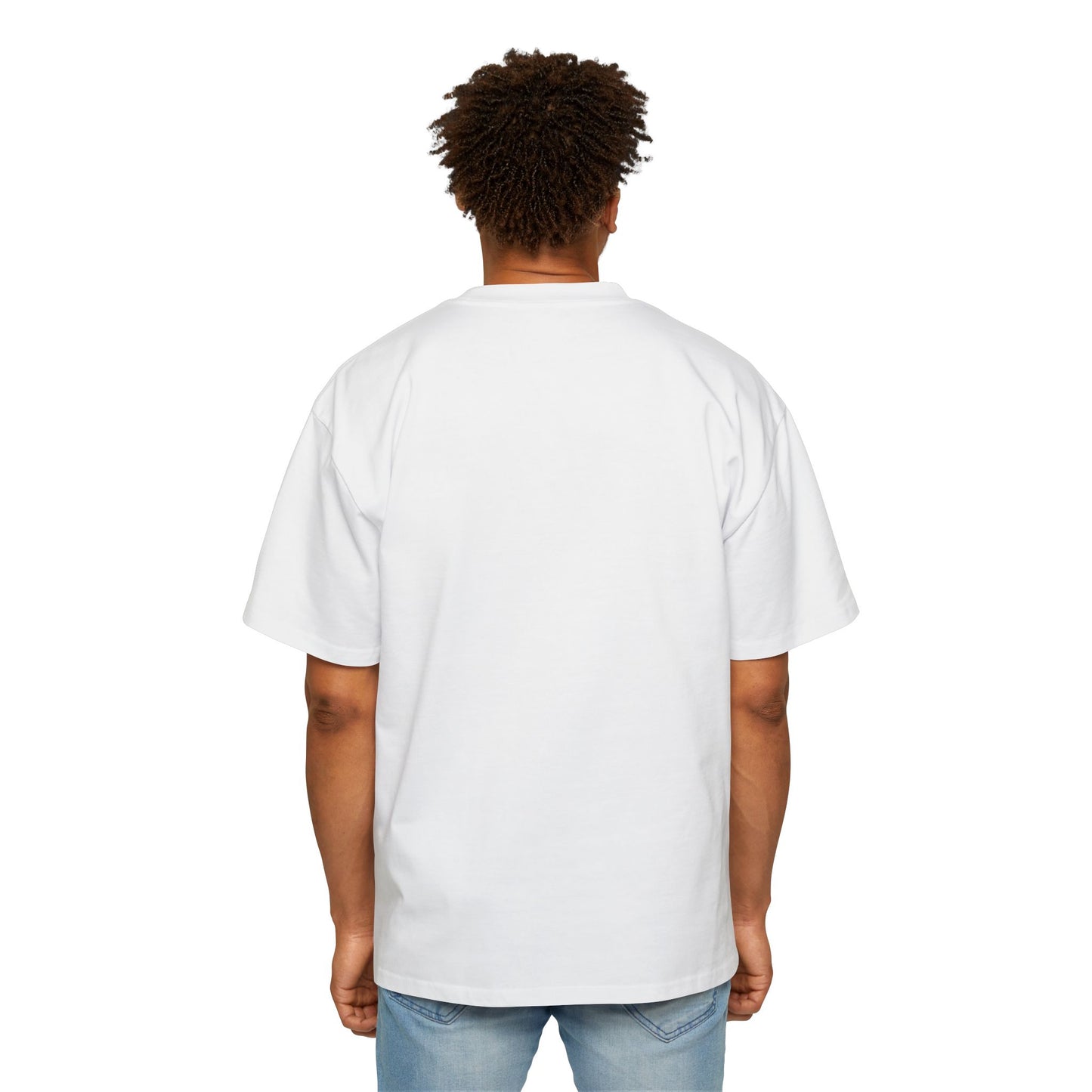 Schweres, übergroßes T-Shirt für Herren – Motivierendes T-Shirt „DON'T THINK JUST DO“