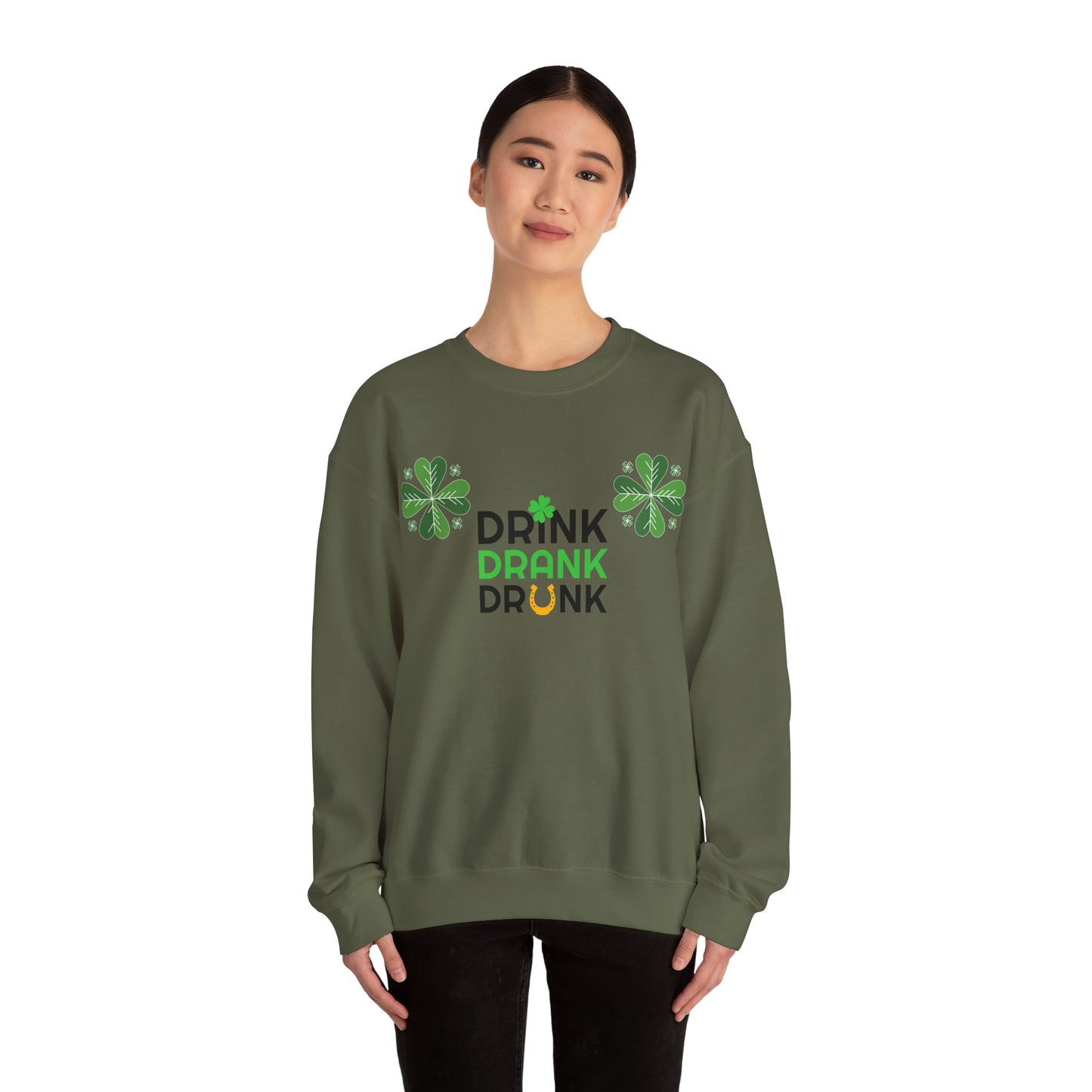 St. Patricks Day Getränk Crewneck Sweatshirt