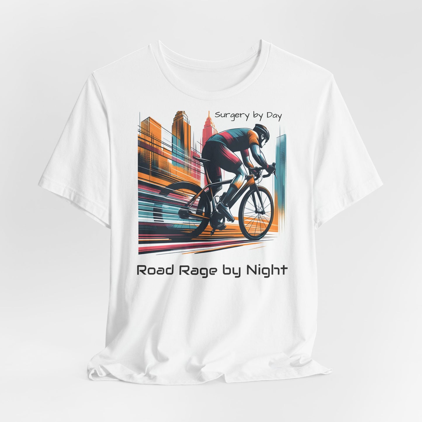 Radsport-T-Shirt – „Tagsüber Operation, nachts Wut auf der Straße“, Unisex-Trikot