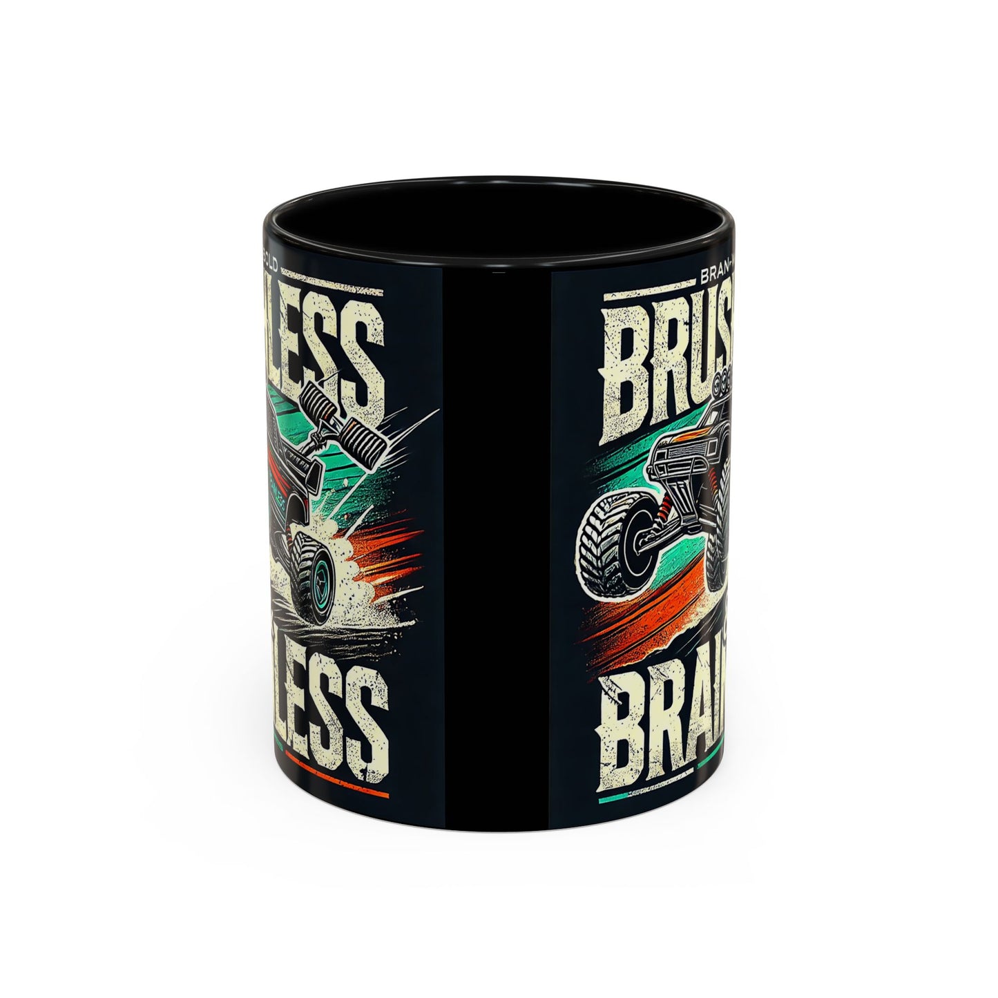 Tasse à café décorative pour passionnés de tout-terrain - Design sans balais et sans cervelle