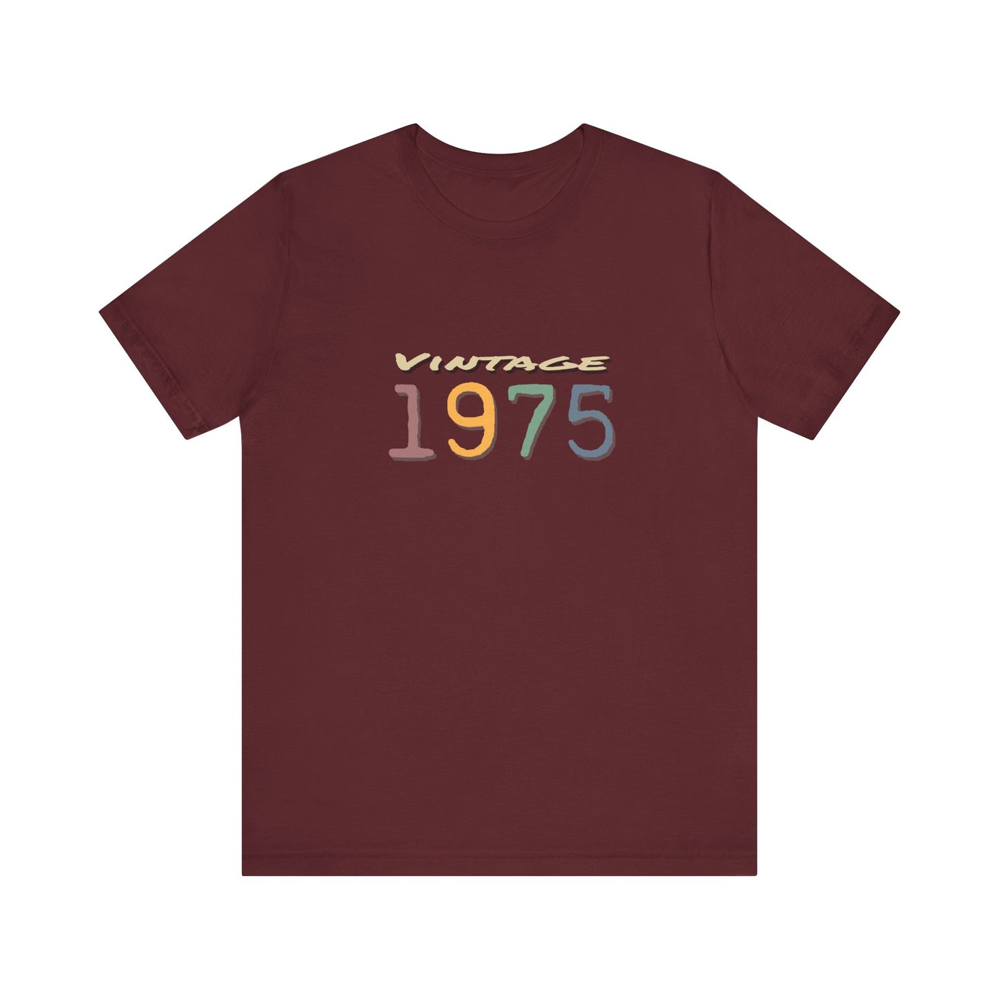 Vintage 1975 Unisex T-Shirt - Retro Grafik T-Shirt