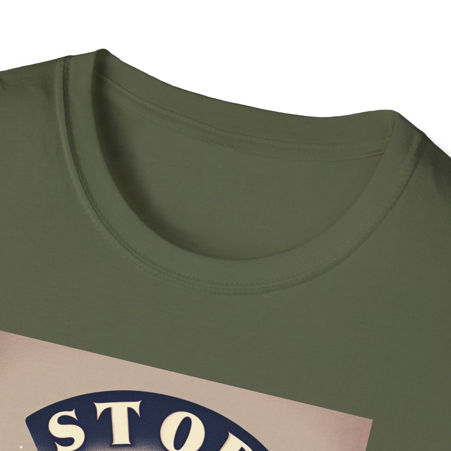 Stop! I Want a Brew T-Shirt – Lustiges Tee- und Kaffeeliebhaber-T-Shirt – Unisex Softstyle T-Shirt