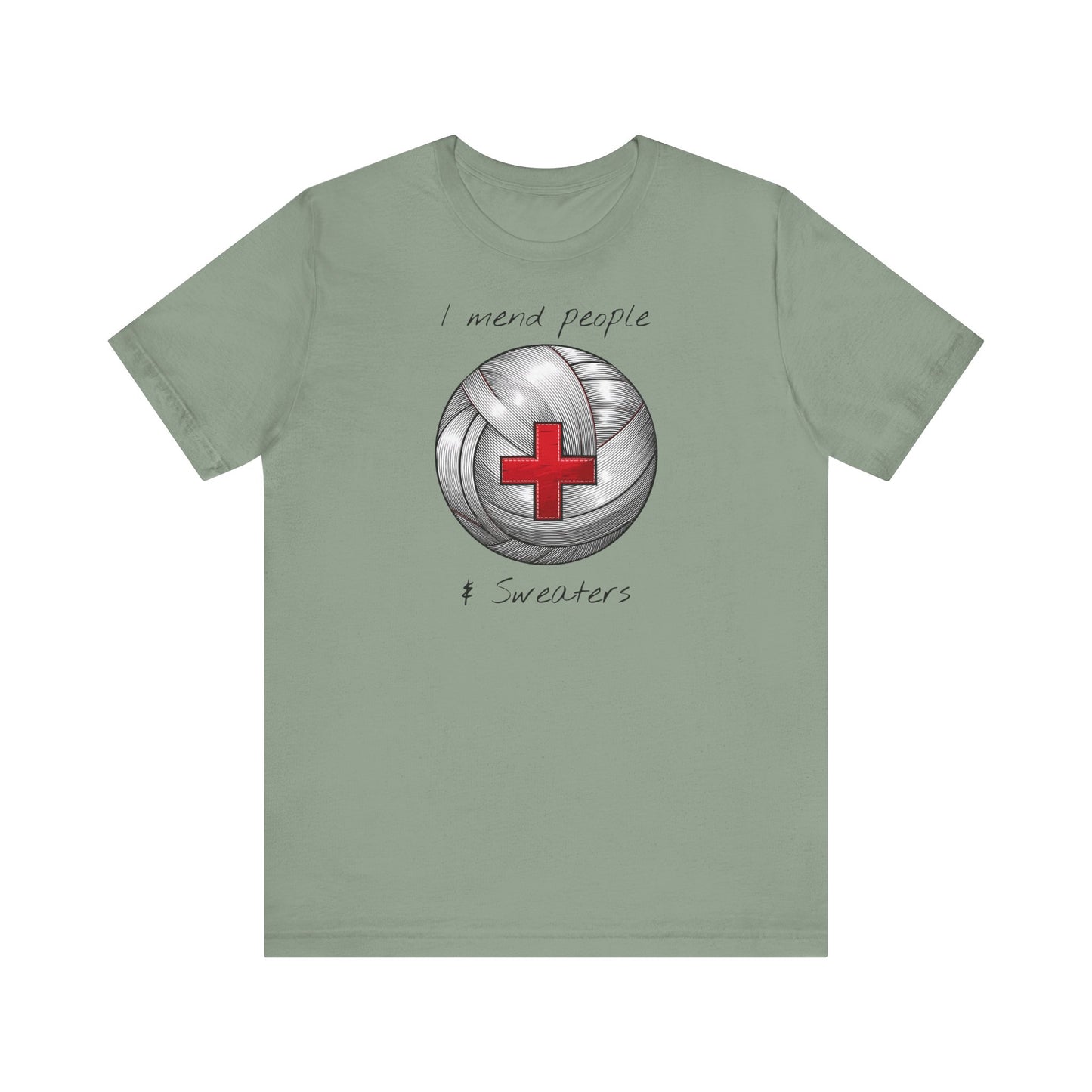 Krankenschwester Strick-T-Shirt - Unisex Jersey
