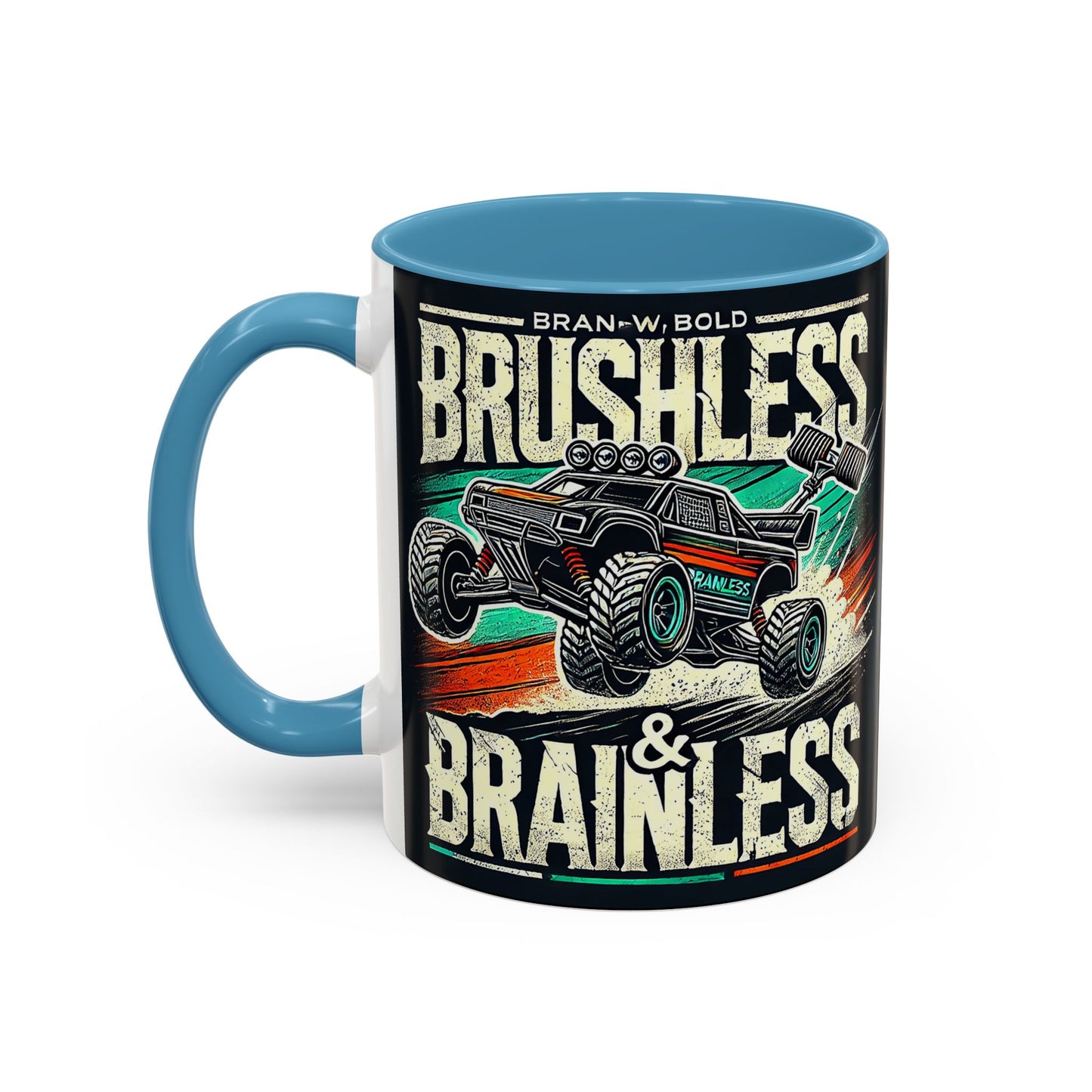 Tasse à café décorative pour passionnés de tout-terrain - Design sans balais et sans cervelle